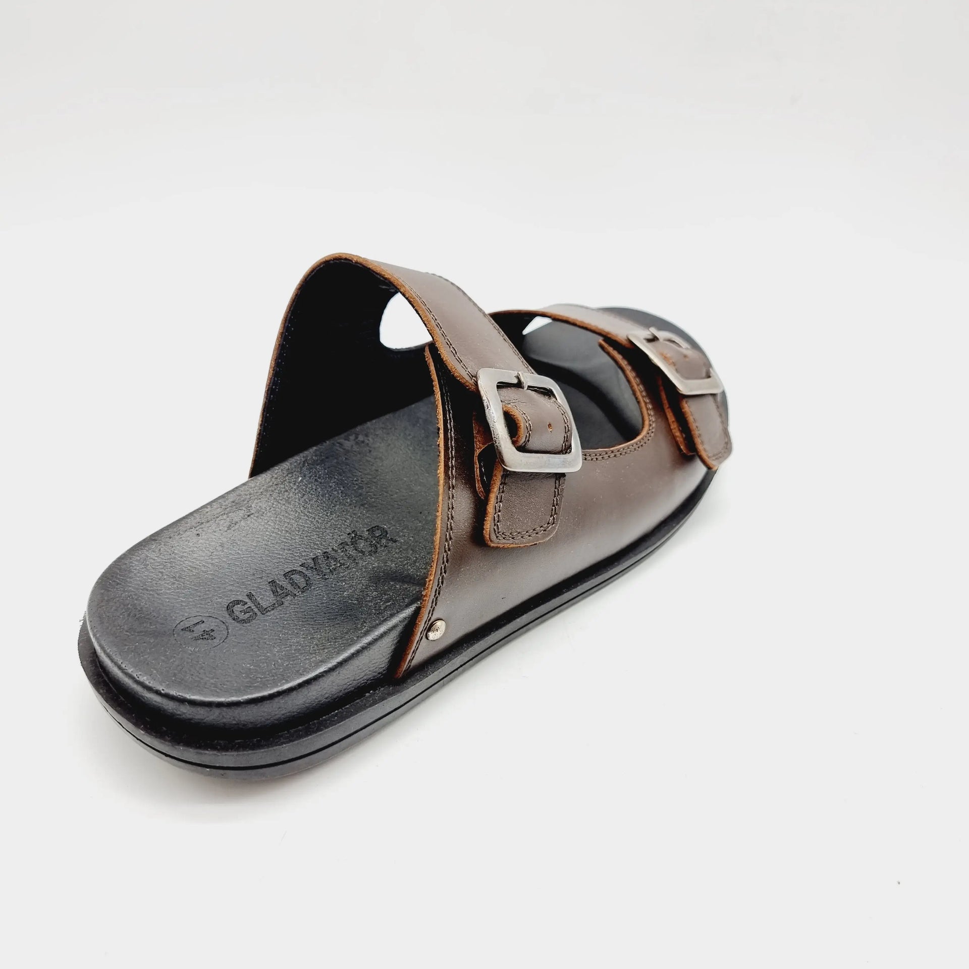 GLAD 347 BROWN MENS LEATHER SANDAL Sandals | familyshoecentre