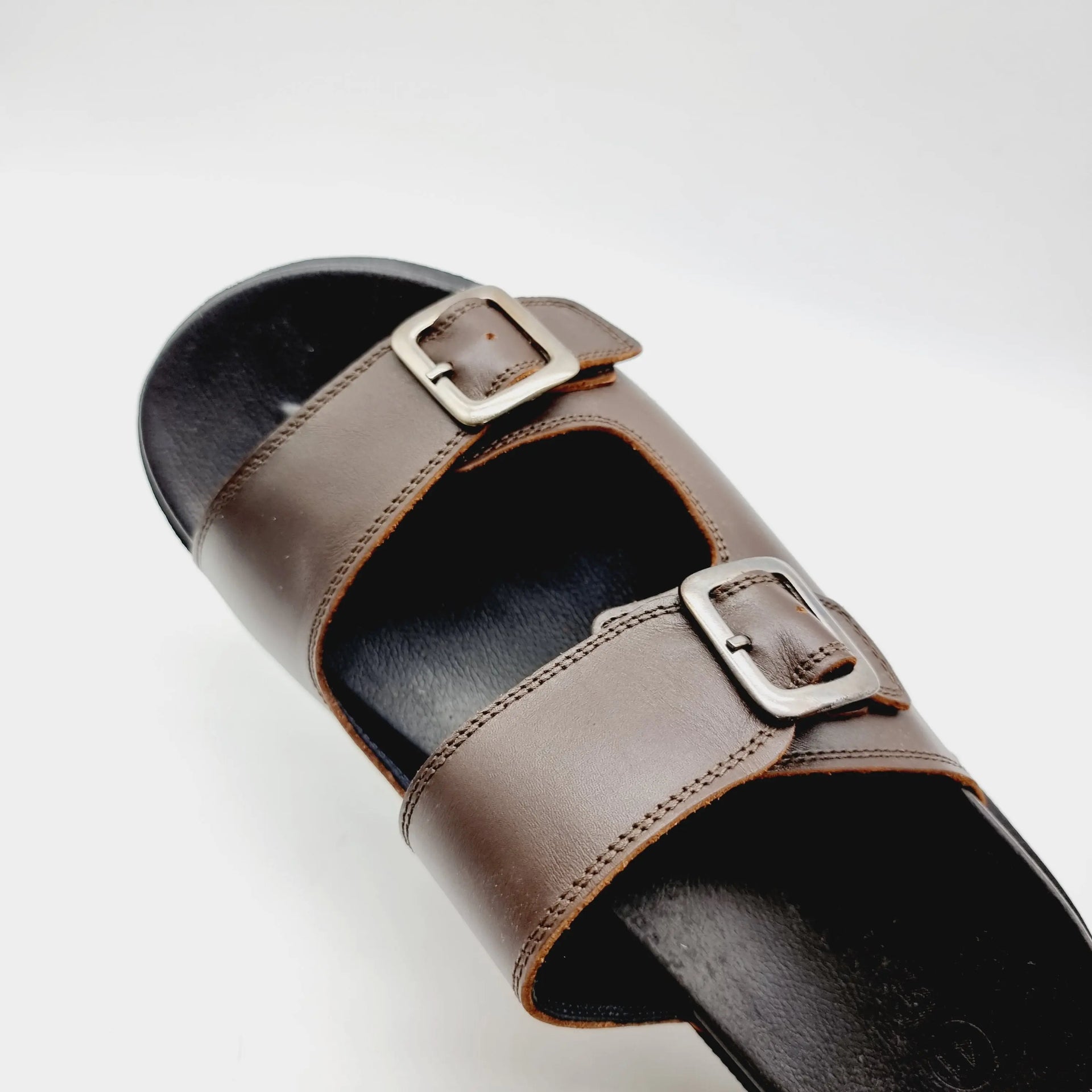 GLAD 347 BROWN MENS LEATHER SANDAL Sandals | familyshoecentre