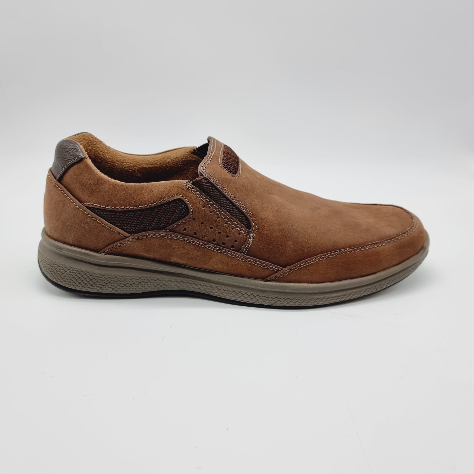 FLORSHEIM GREAT LAKES SLIP ON BROWN FAMILYSHOECENTRE