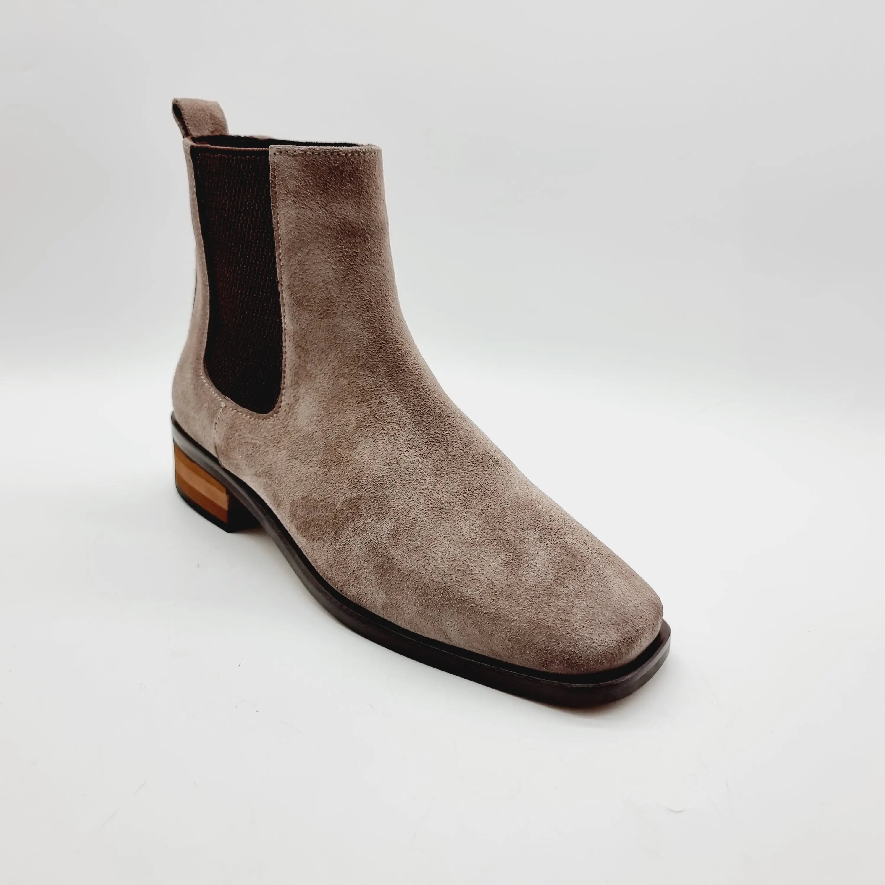 DIMATO 182 BEIGE SUEDE Boots | familyshoecentre
