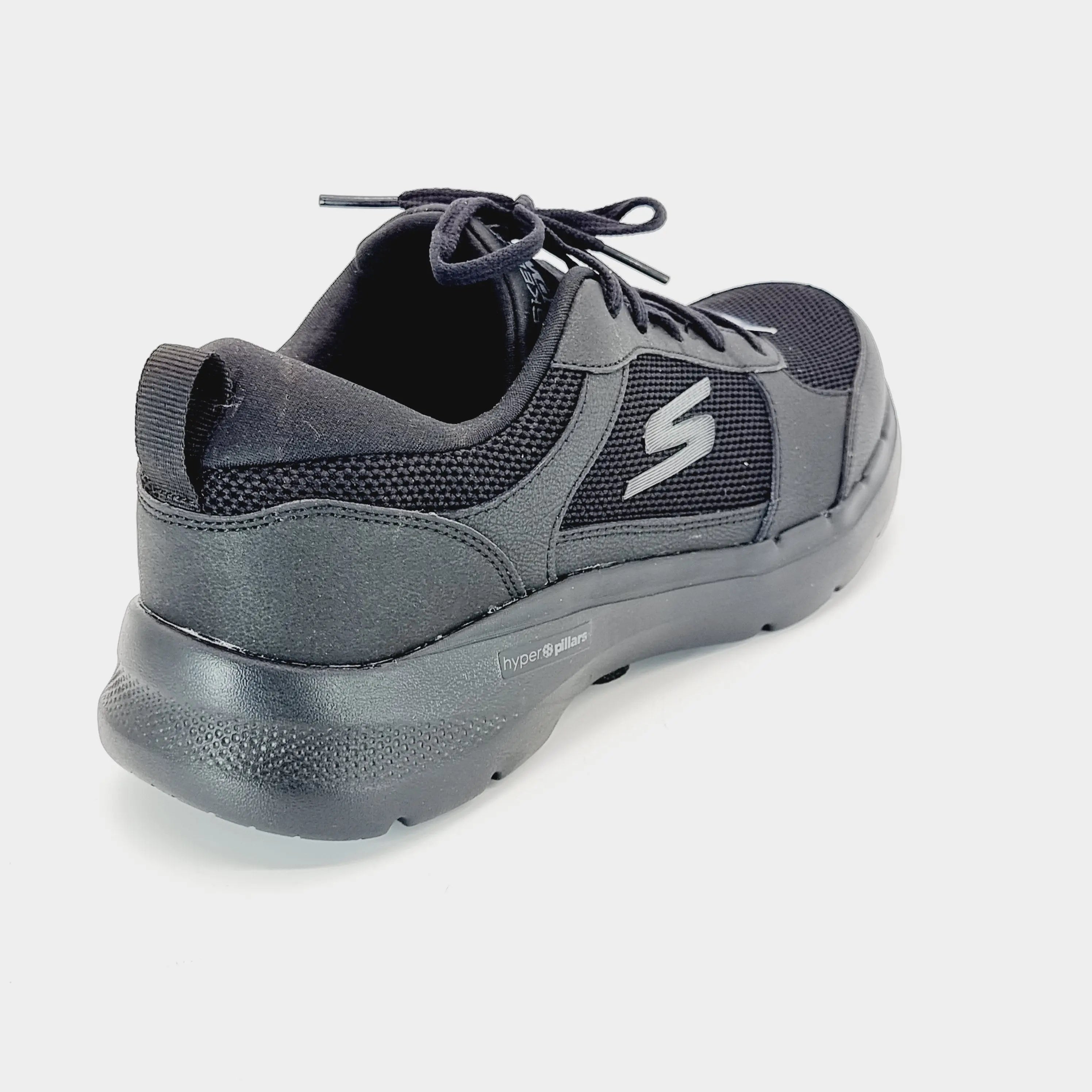 SKECHERS 216203 BLACK Sneakers | familyshoecentre