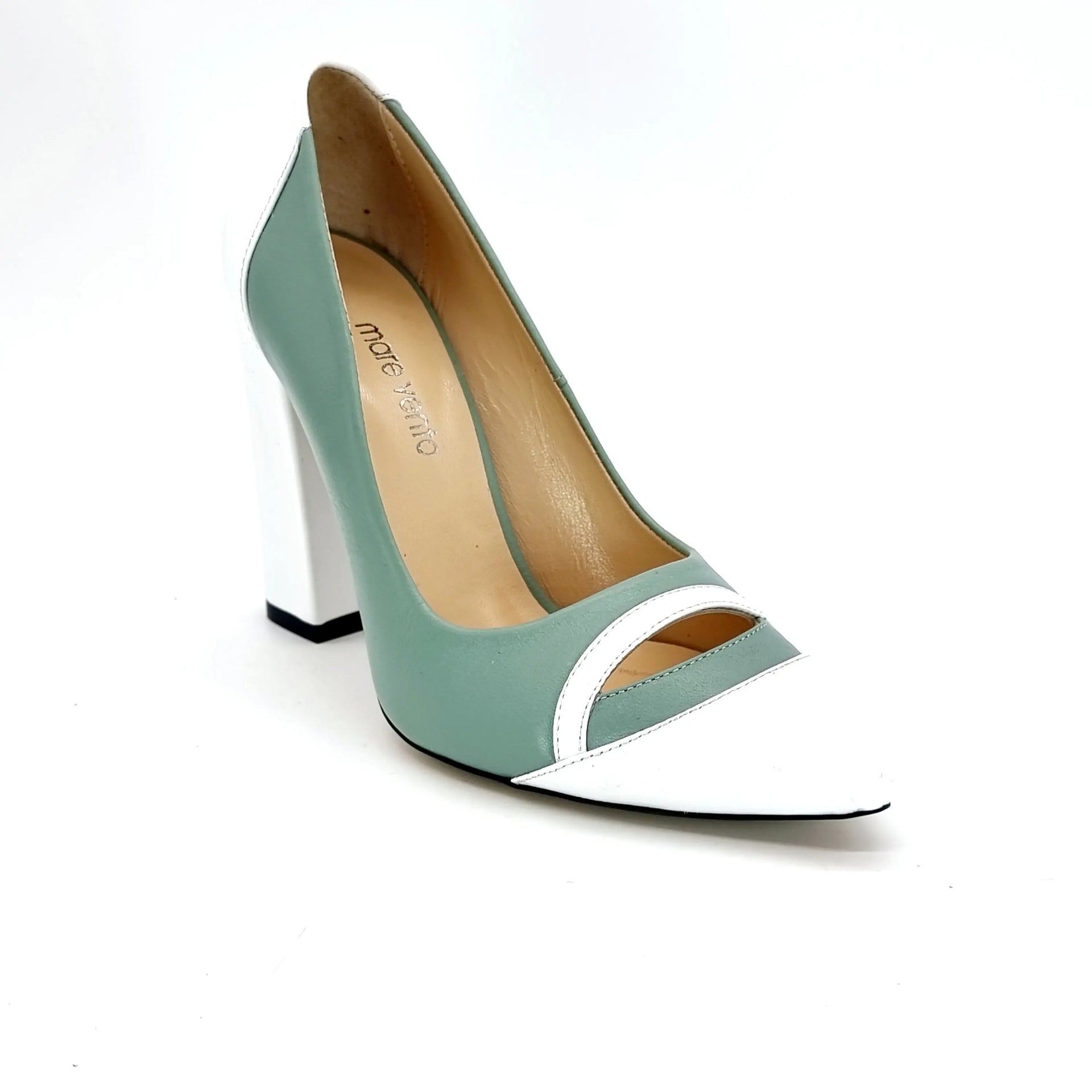 MV 28205 WHITE/MINT Heels | familyshoecentre