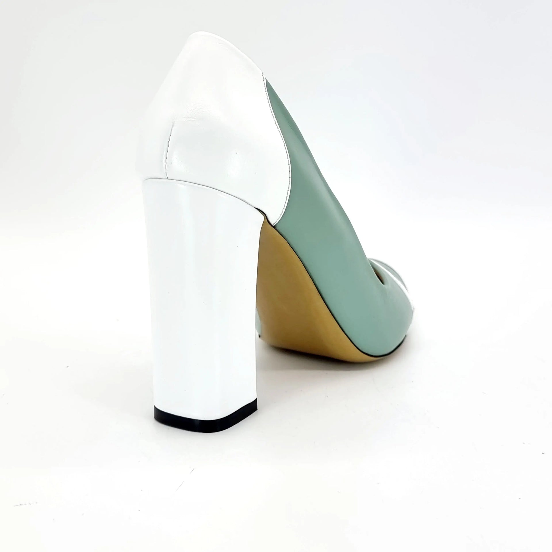 MV 28205 WHITE/MINT Heels | familyshoecentre