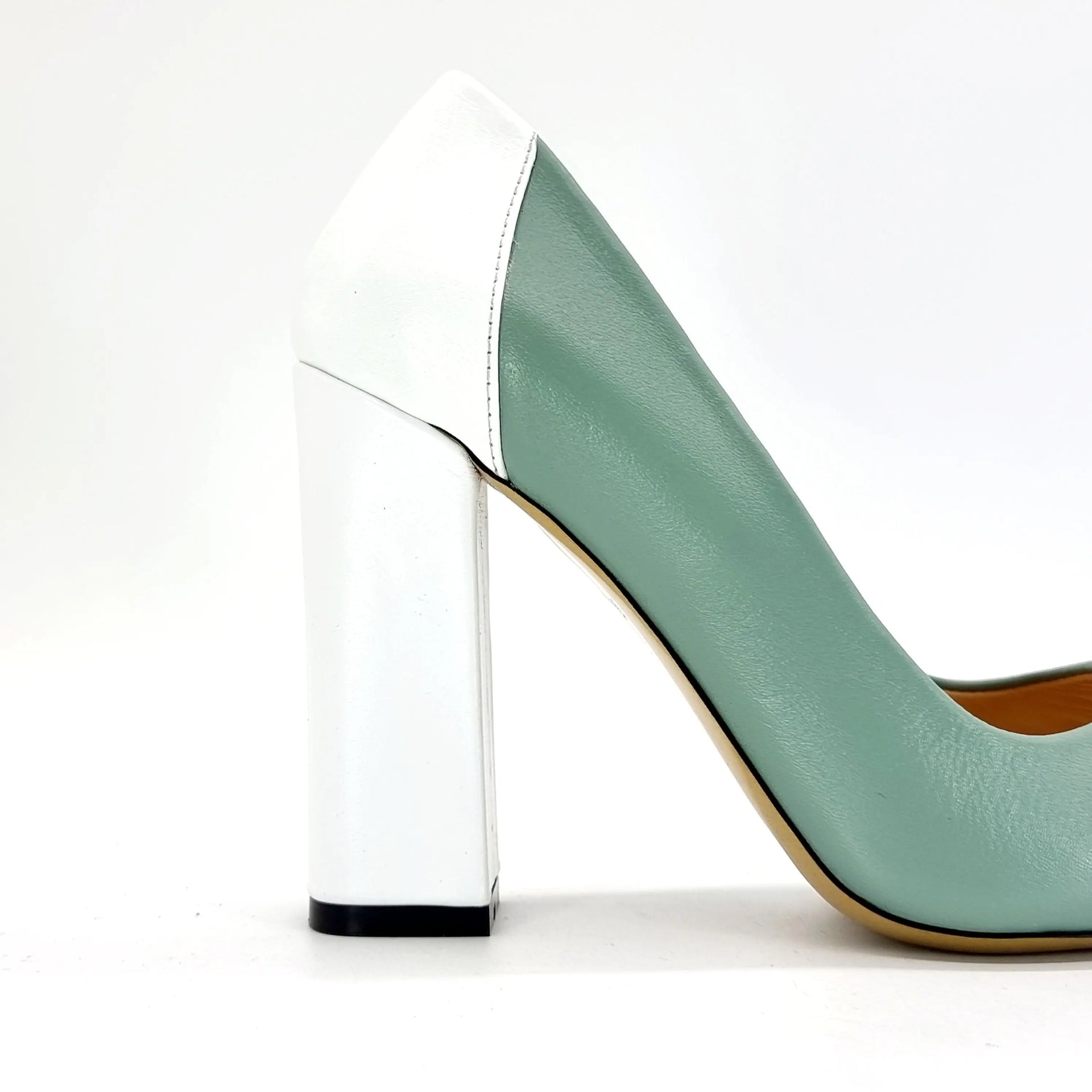 MV 28205 WHITE/MINT Heels | familyshoecentre