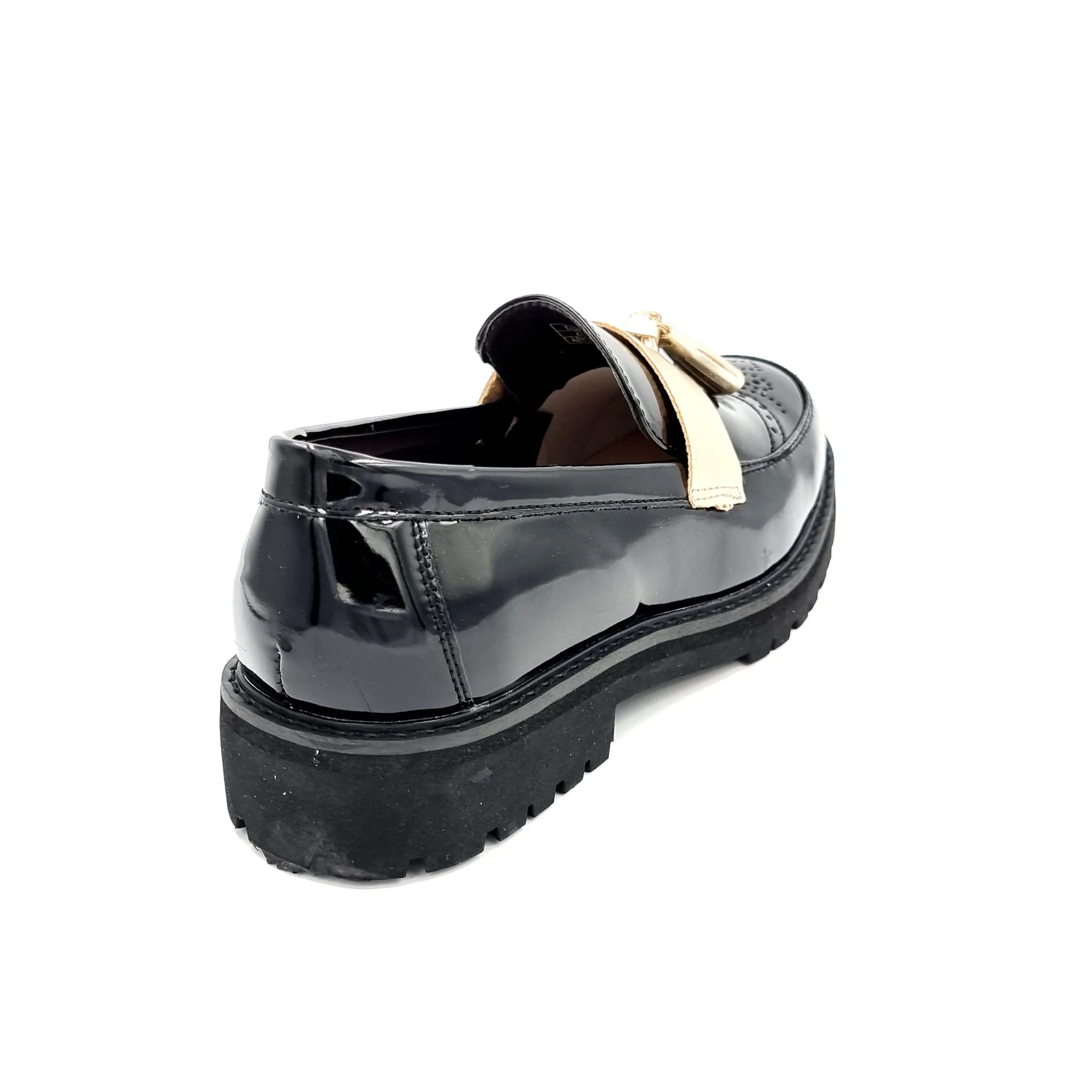 KLEVAS VENOSA BLACK PATENT Loafers | familyshoecentre