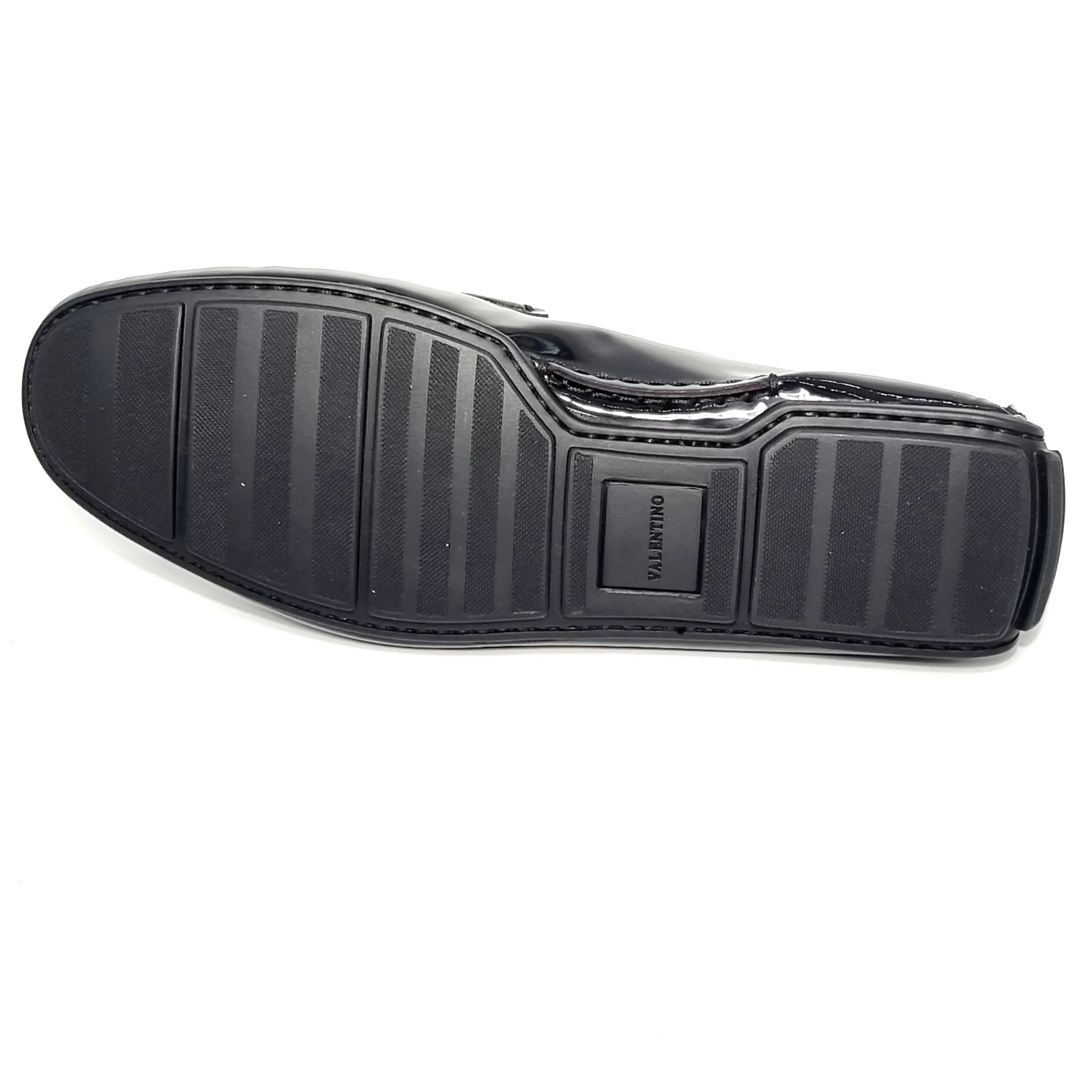 VALENTINO 2092 BLACK PATENT LOAFER Loafers | familyshoecentre