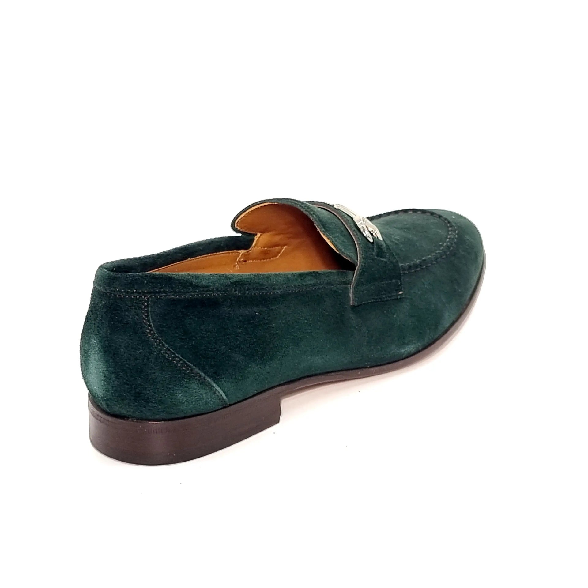 BERWICK 5208 GREEN Loafers | familyshoecentre