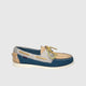 SEBAGO PORTLAND SPINAKKER BLUE/CAMEL/GREY Loafers | familyshoecentre