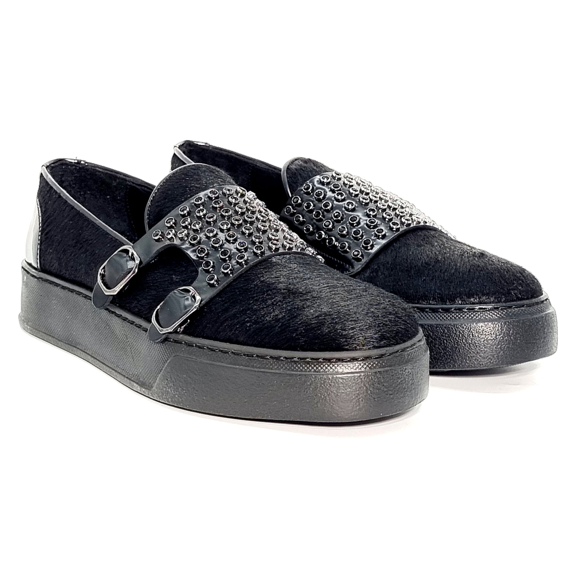 ELI 10350 BLACK BLING SNEAKER Sneakers | familyshoecentre