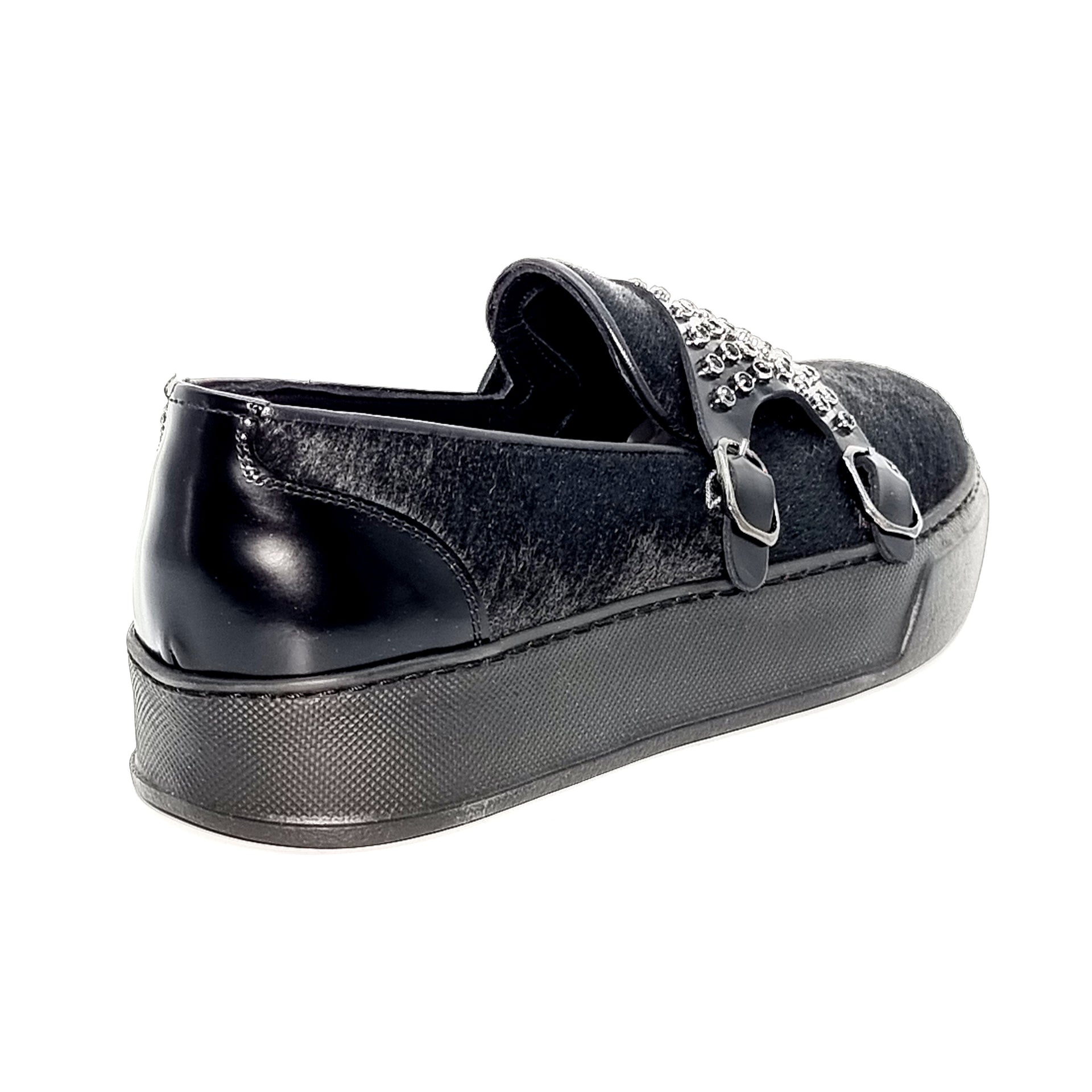 ELI 10350 BLACK BLING SNEAKER Sneakers | familyshoecentre