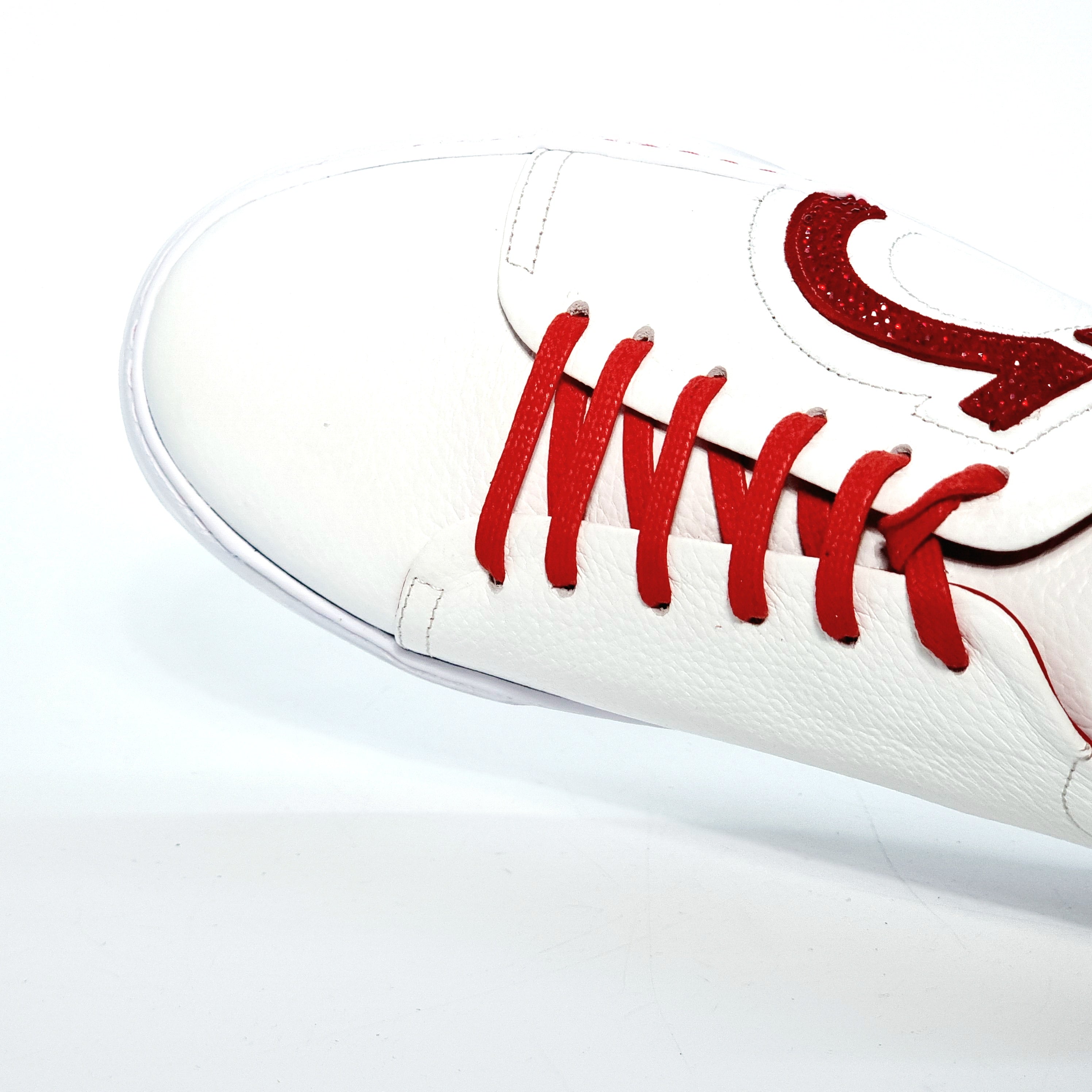 ELI 10323 WHITE/RED SNEAKER Sneakers | familyshoecentre