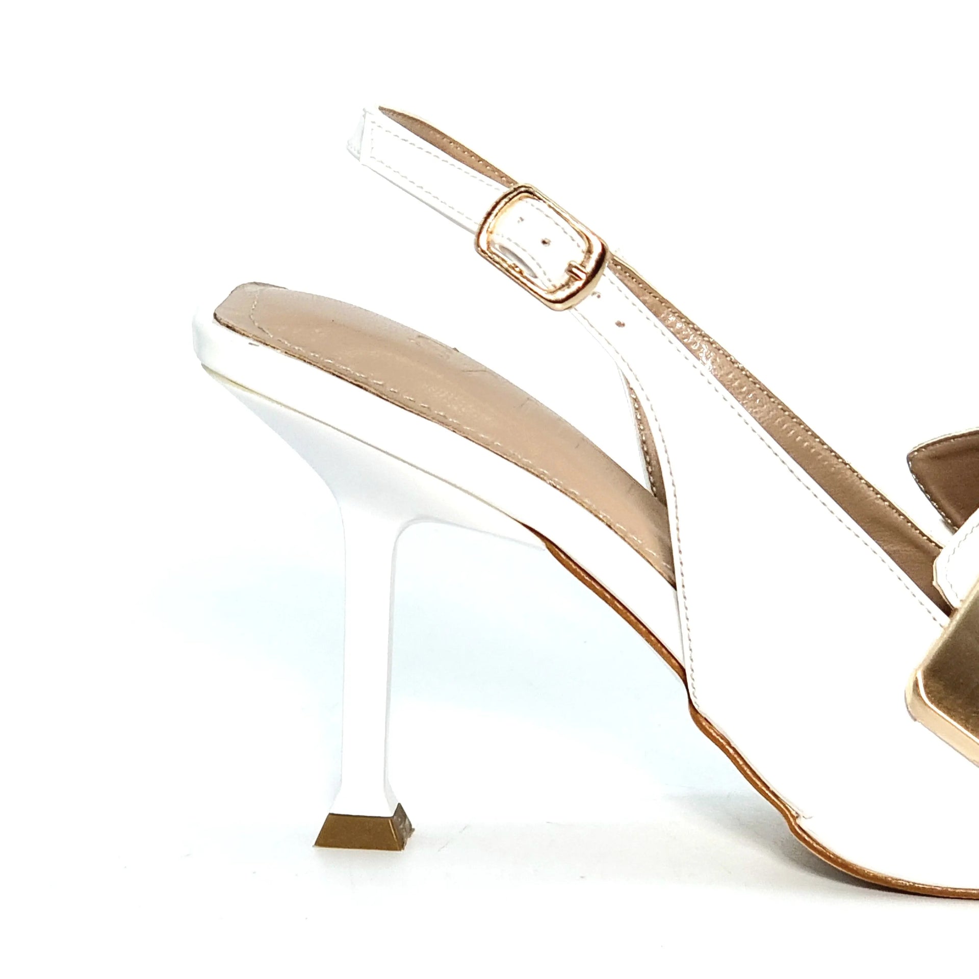 SANDRA 8057 WHITE Heels | familyshoecentre