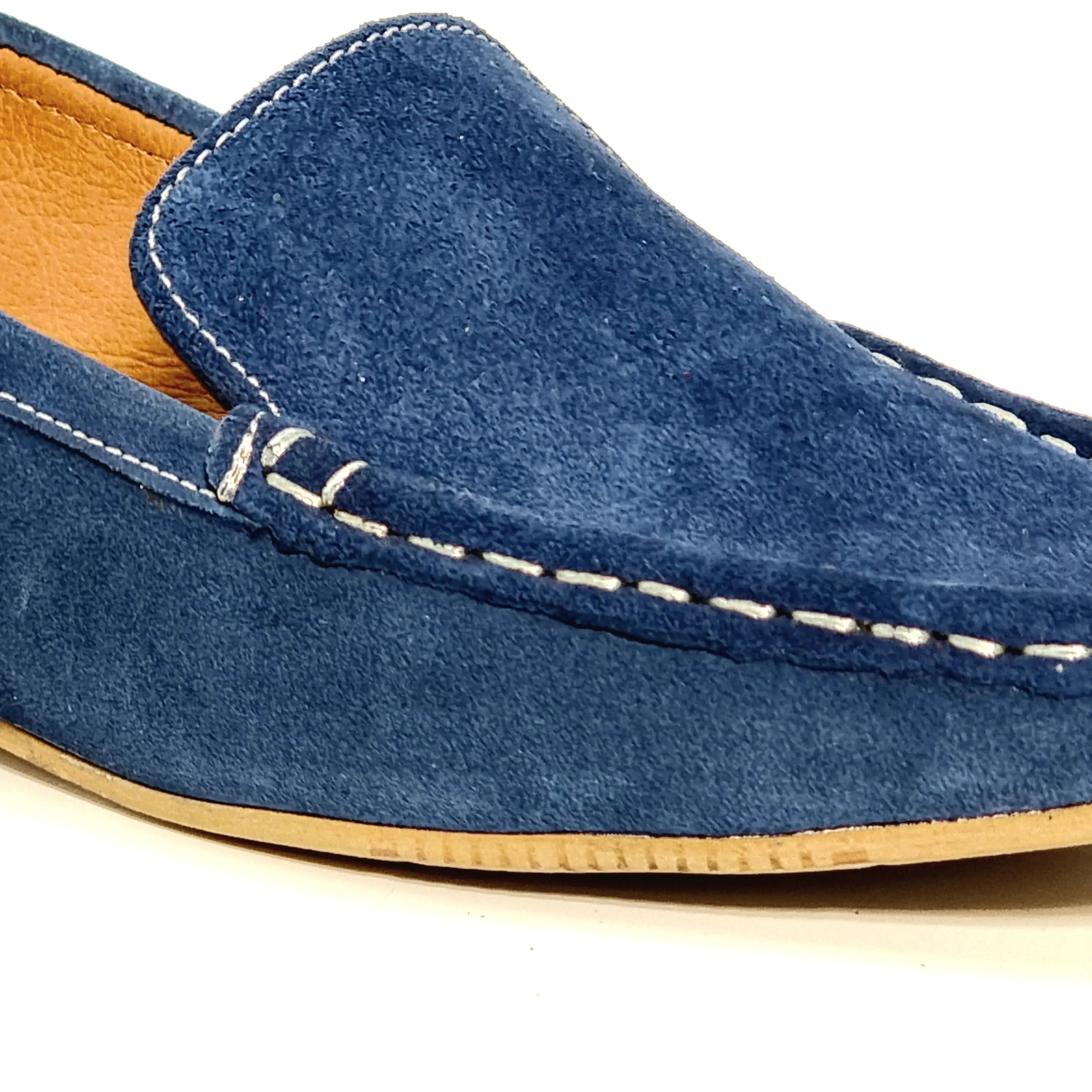 MARCHA 1703 BLUE Loafers | familyshoecentre
