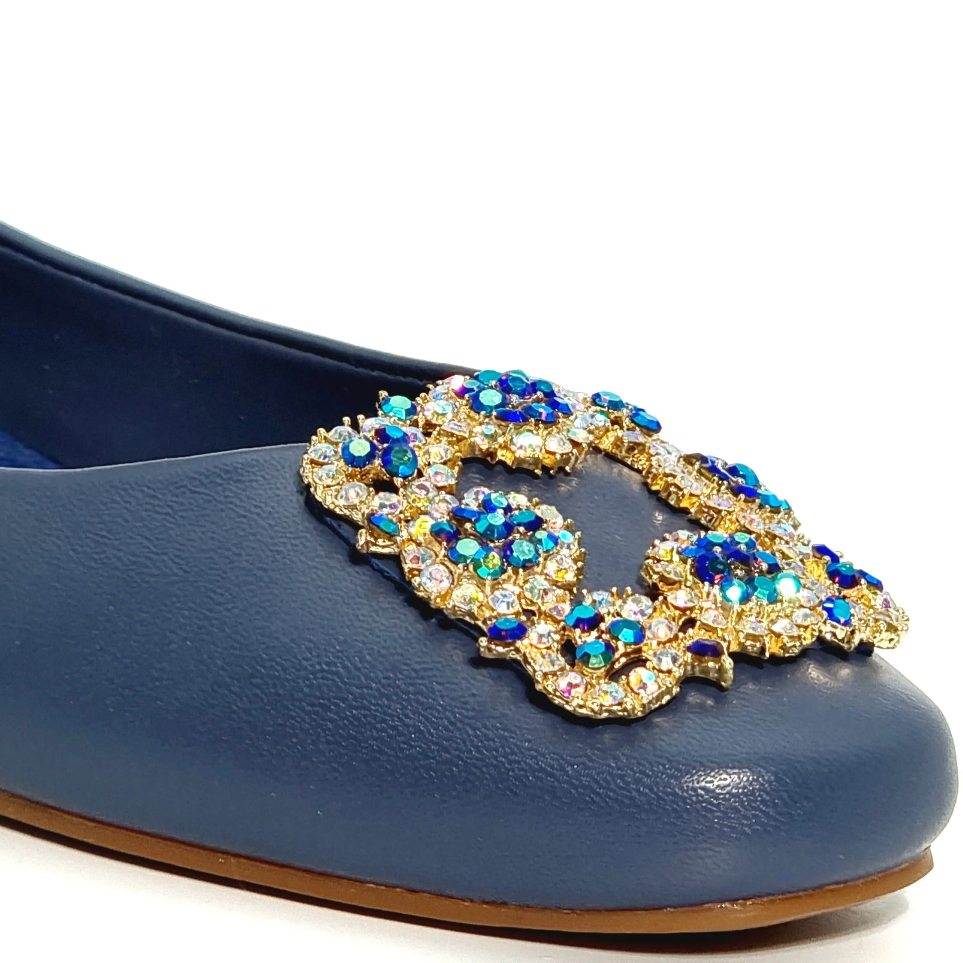 MAX 22078 NAVY LADIES BALLERINA Pumps | familyshoecentre
