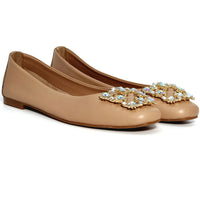 MAX 22083 NUDE LADIES BALLERINA Pumps | familyshoecentre