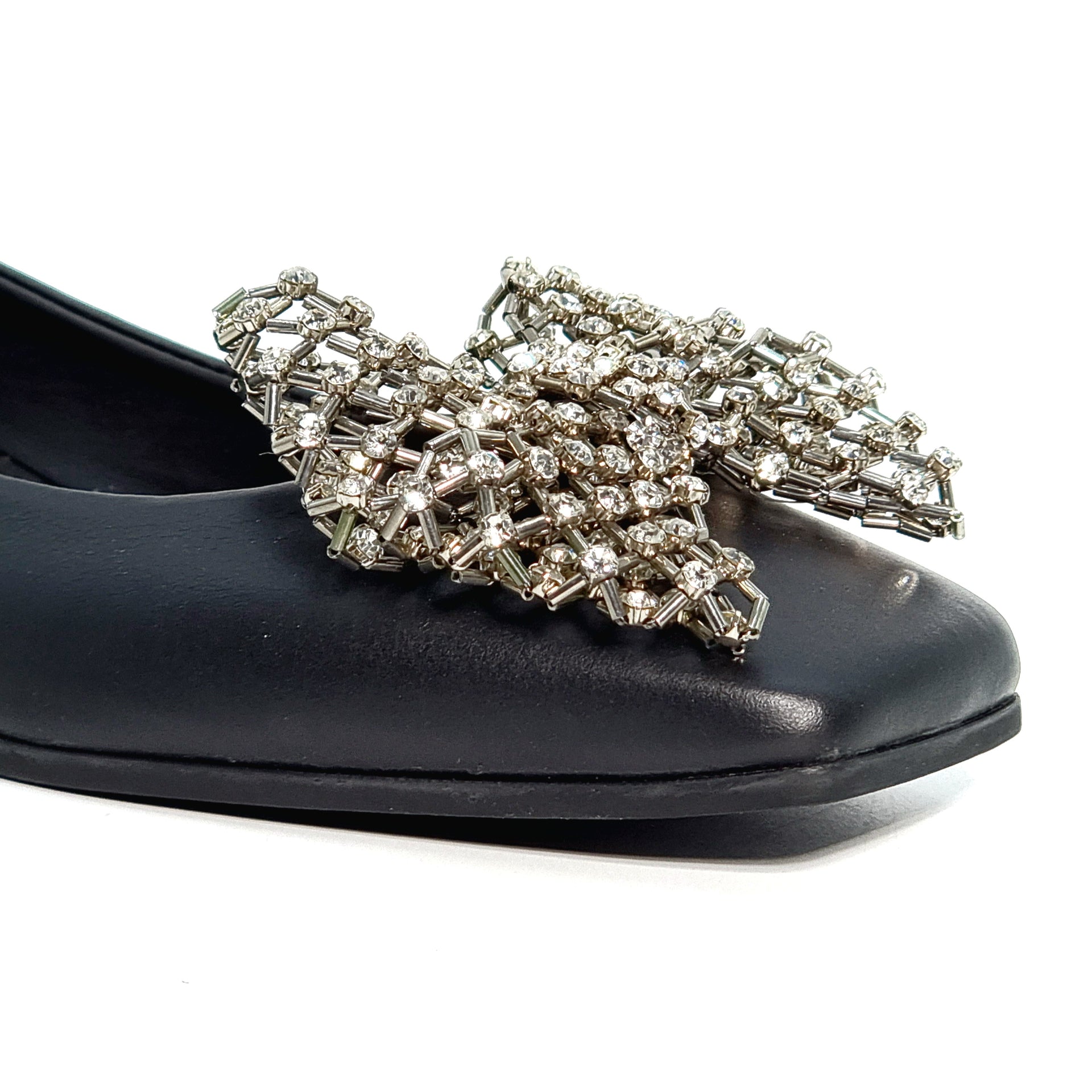 MAX 22053 BLACK LADIES BALLERINA Pumps | familyshoecentre