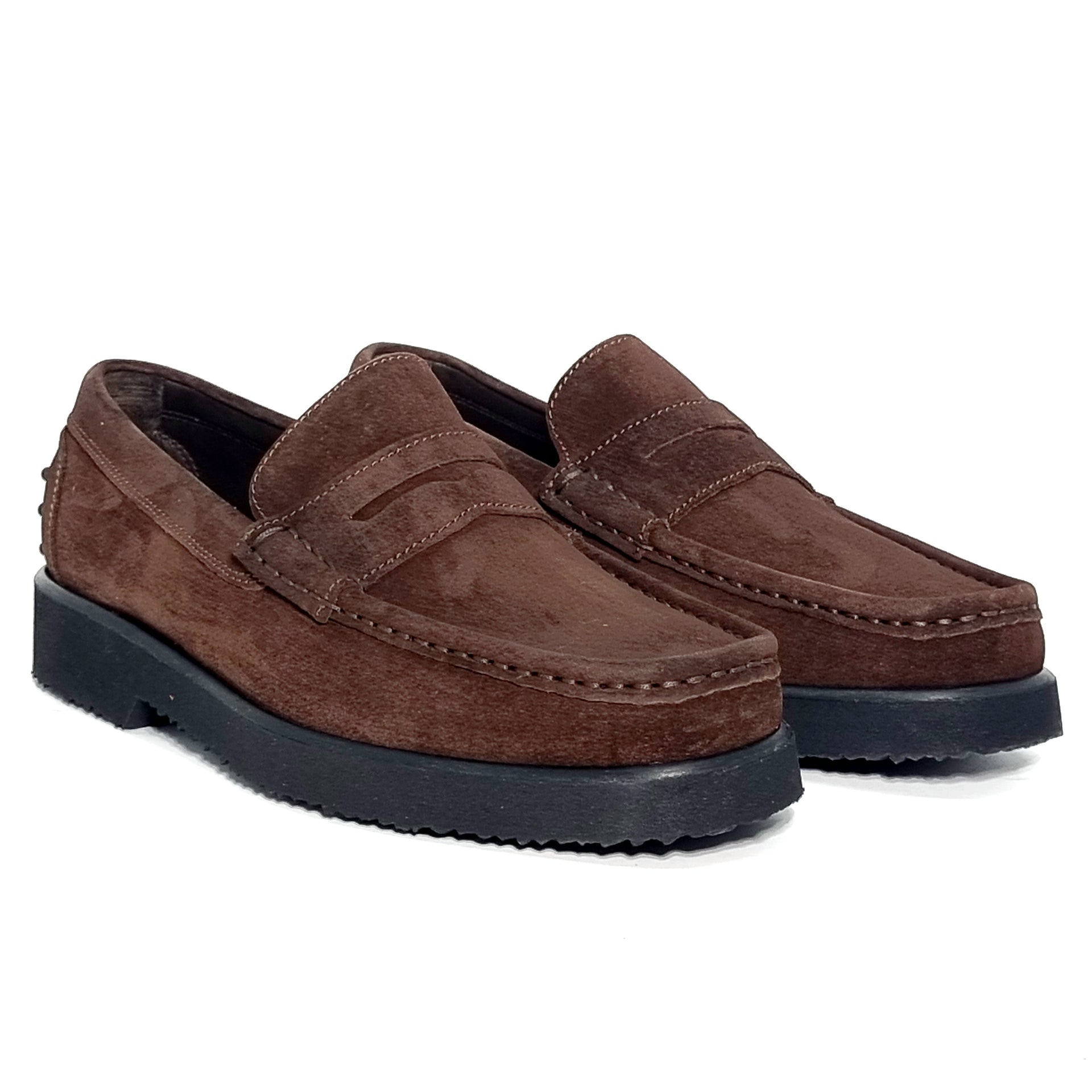 JOSS 7006 BROWN SUEDE Loafers | familyshoecentre