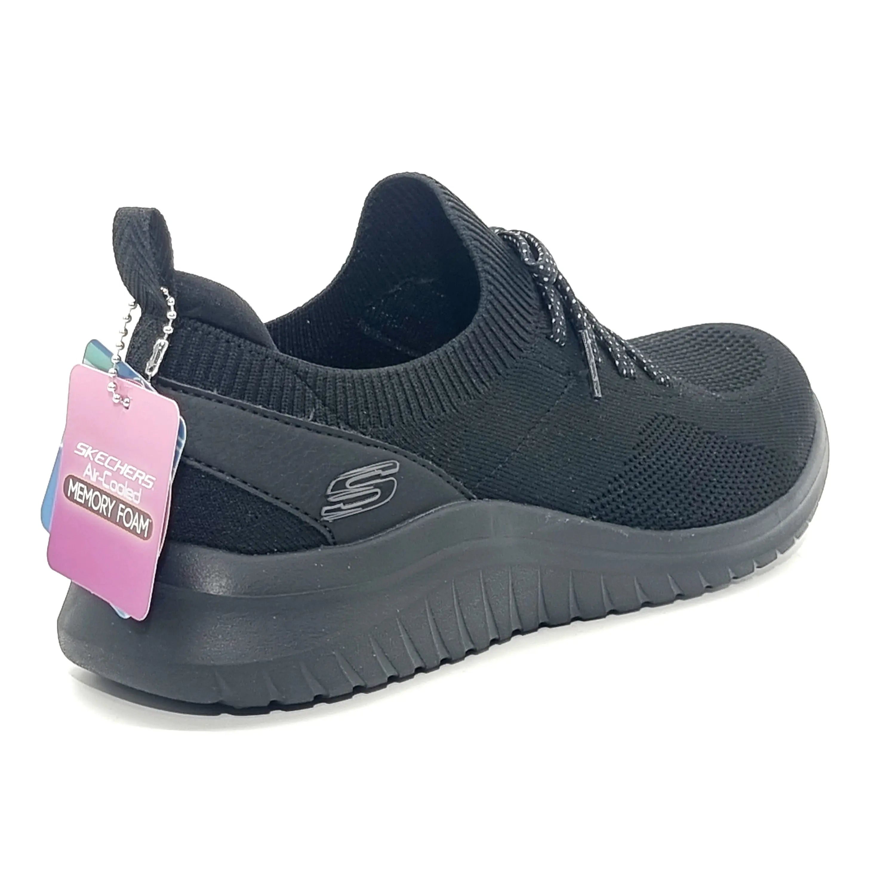SKECHERS 149186 LADIES BLACK Sneakers | familyshoecentre