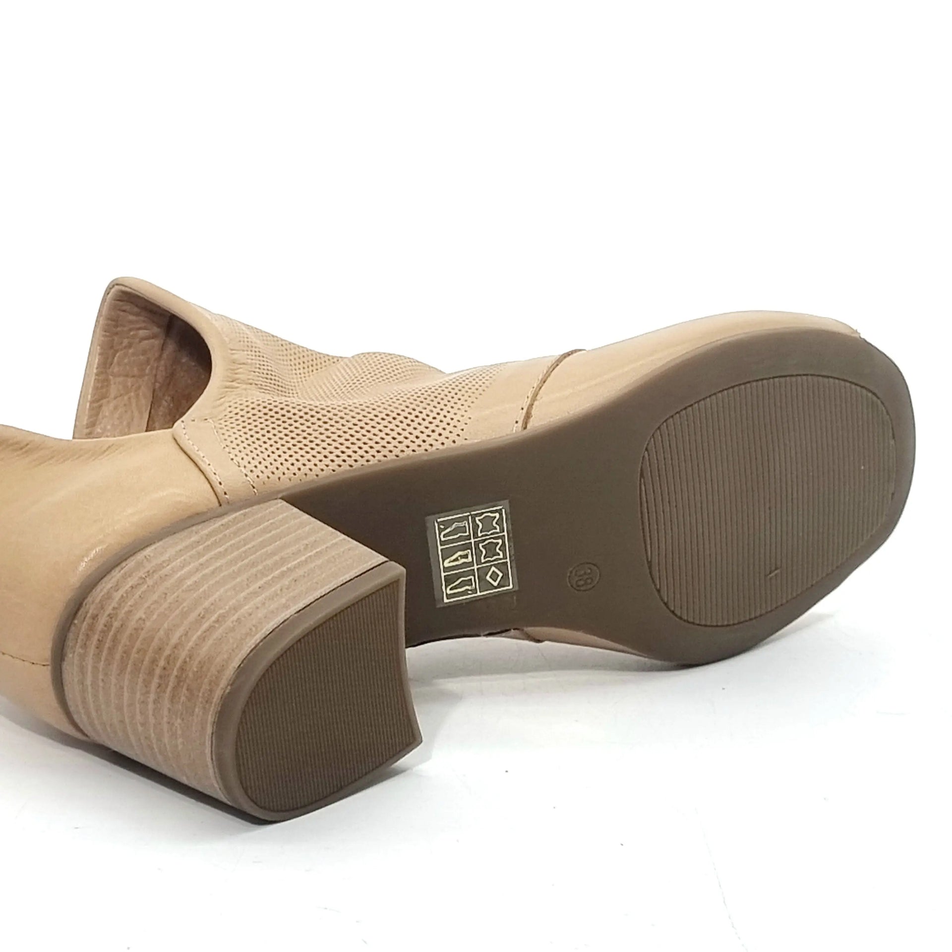 DIMATO 6001 BEIGE Heels | familyshoecentre