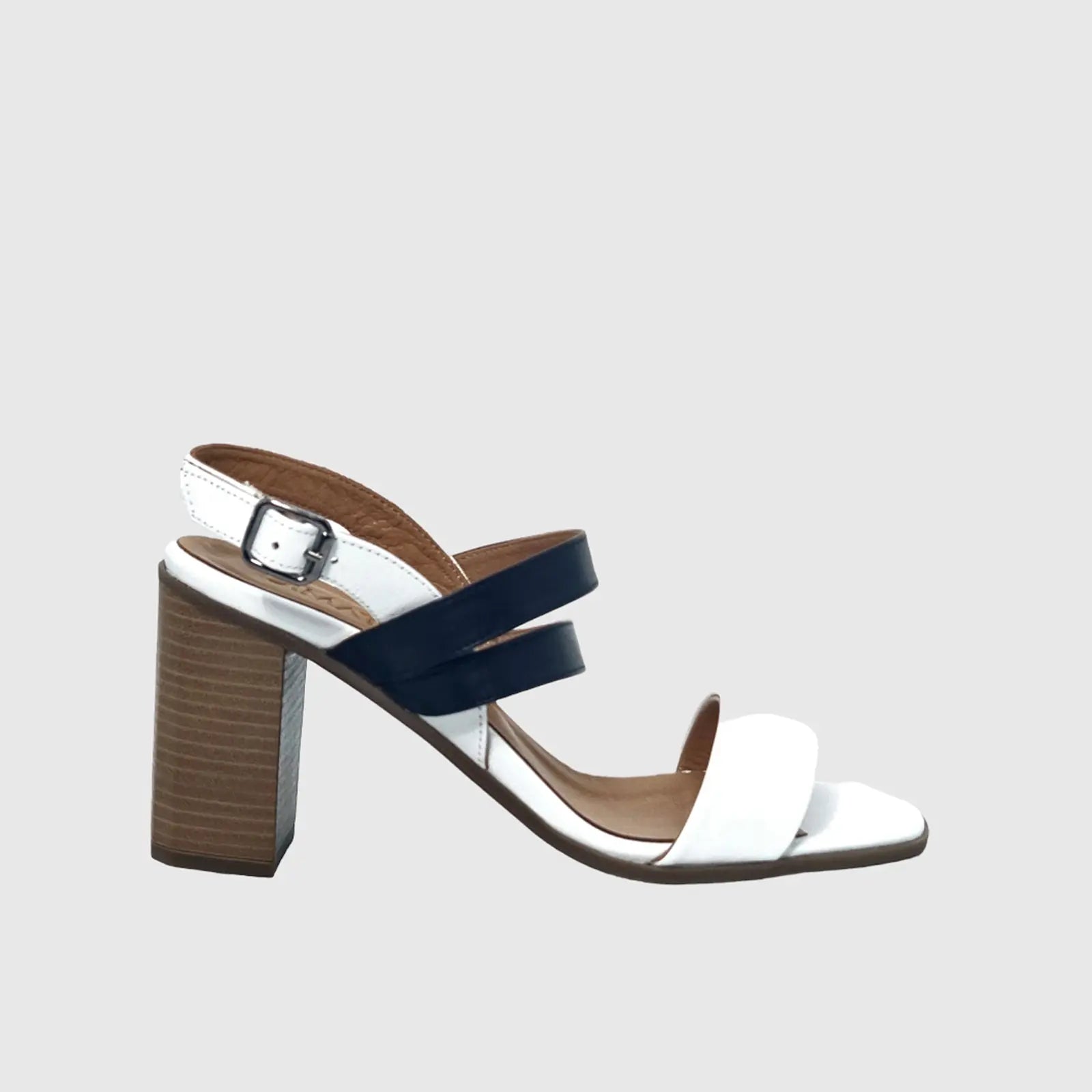 DIMATO 7105 WHITE/BLACK Heels | familyshoecentre