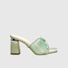 PM K3005 GREEN Heels | familyshoecentre