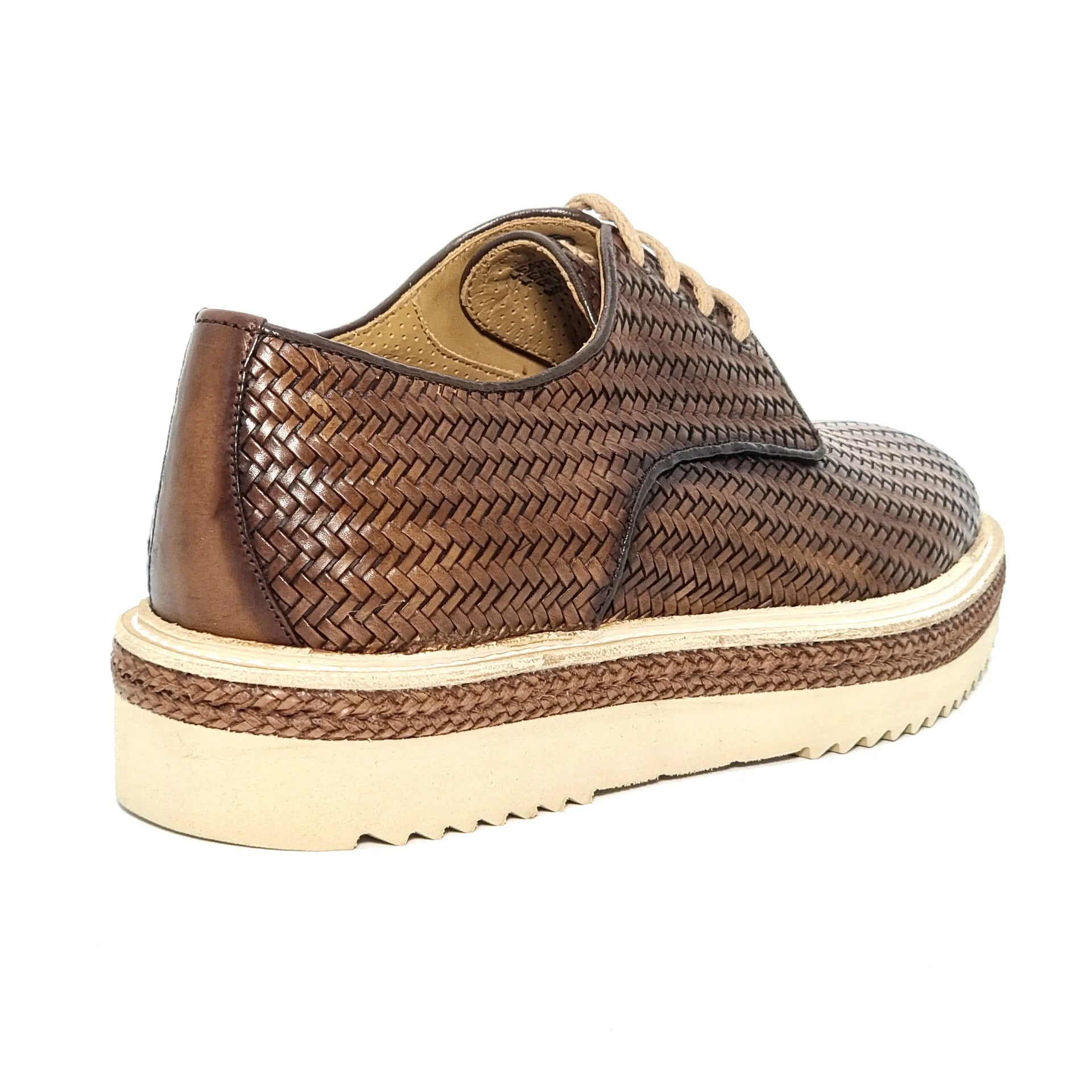 CALCE 37423 BROWN Oxfords | familyshoecentre