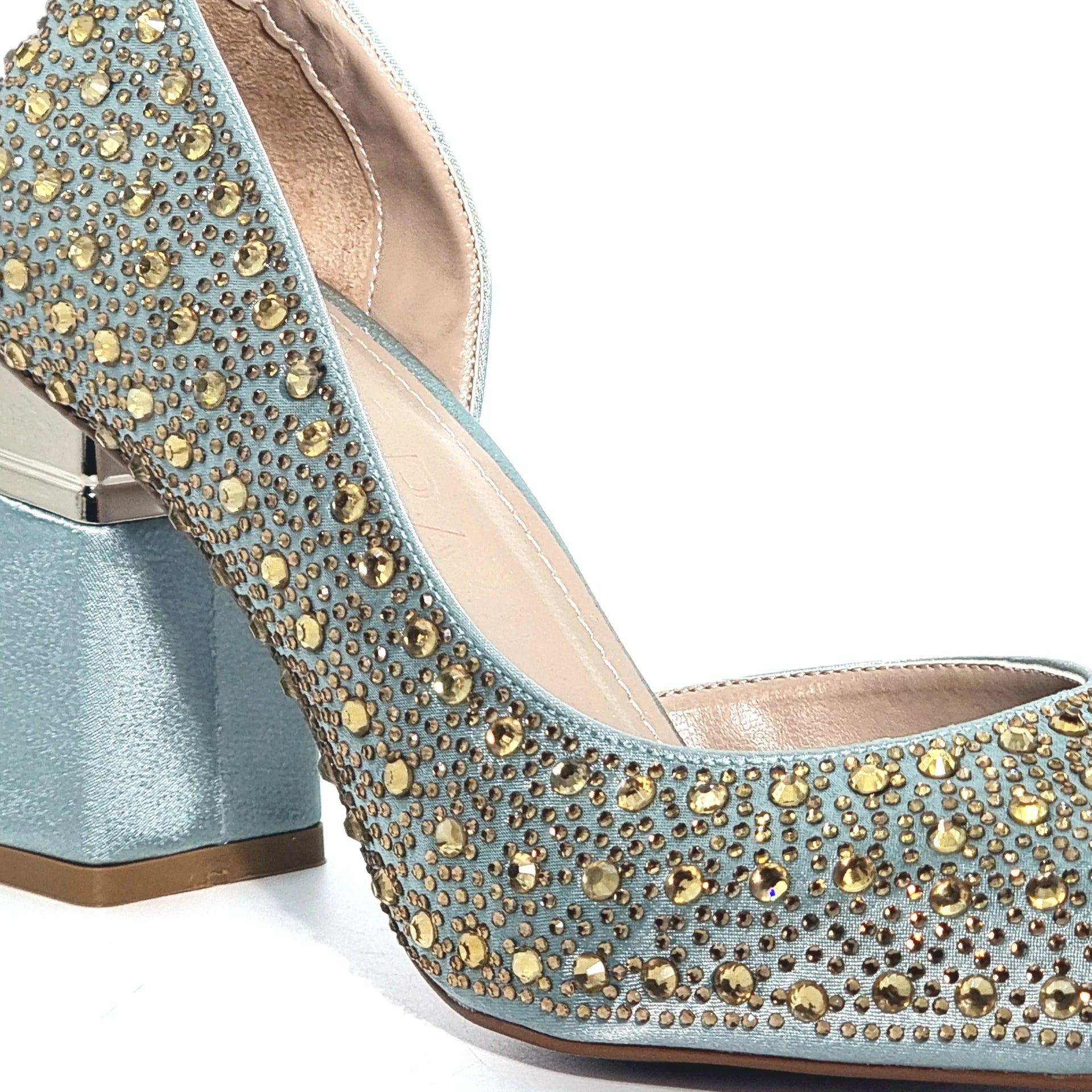 SANDRA STONES GREEN Heels | familyshoecentre