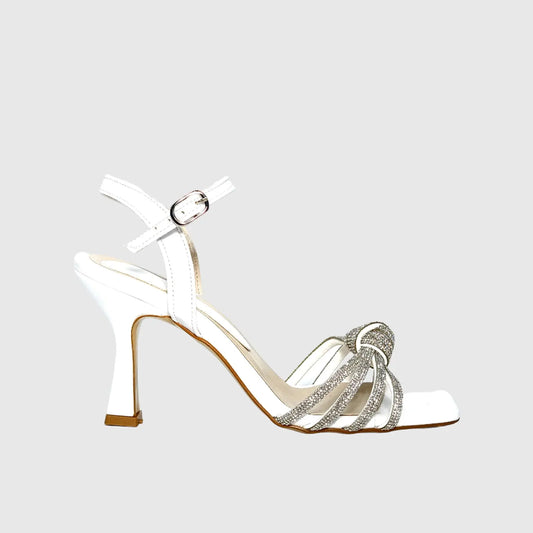 LL 1339 WHITE Heels | familyshoecentre