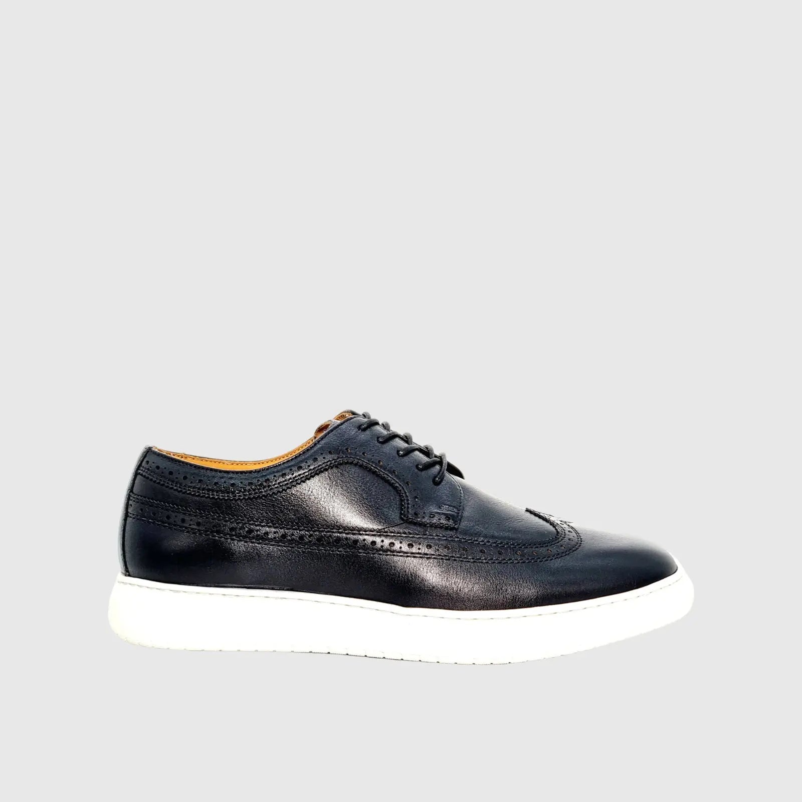 FLORSHEIM PREMIER WING BLACK/WHITE SOLE Sneakers | familyshoecentre