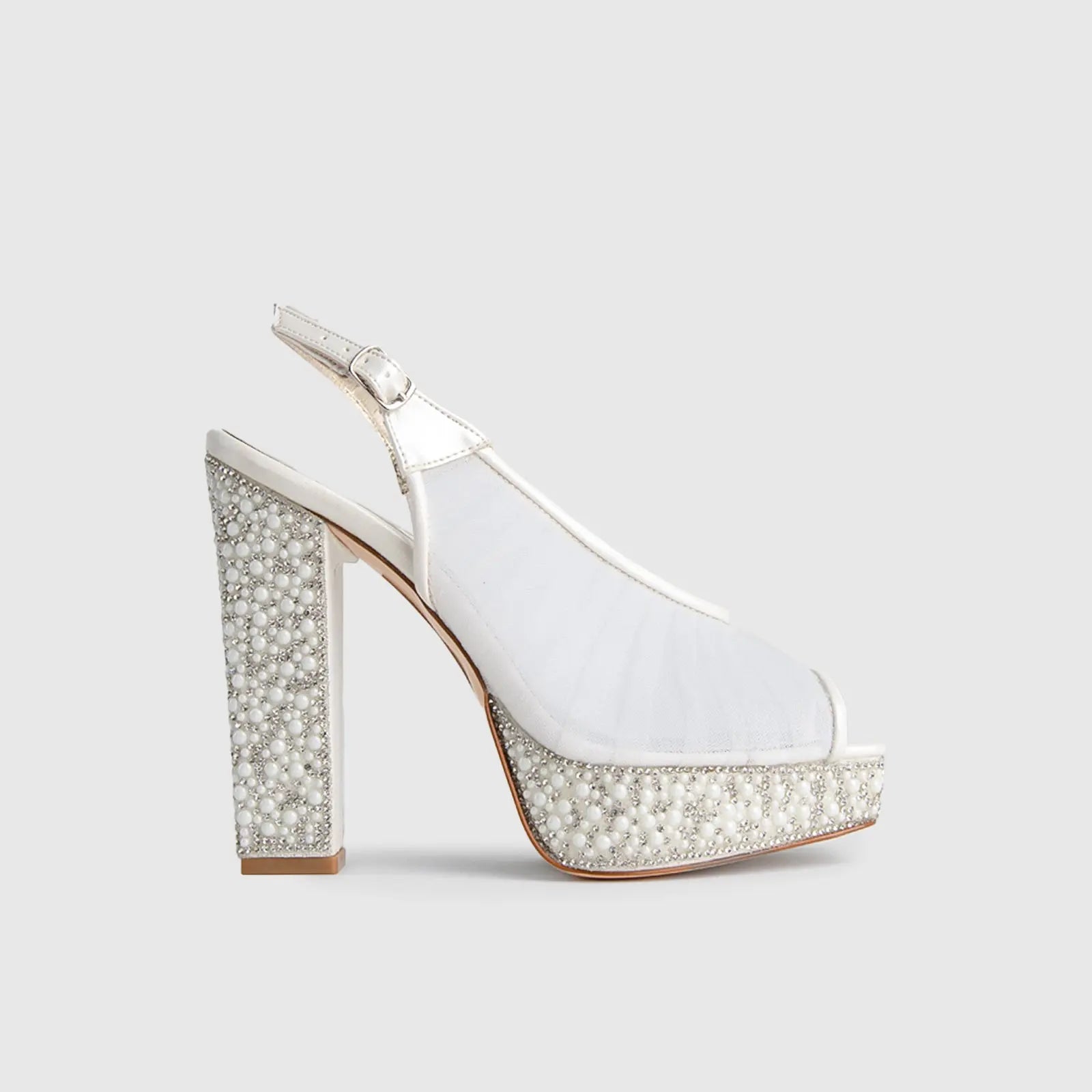 BRIDAL 6137 PEARL Heels | familyshoecentre
