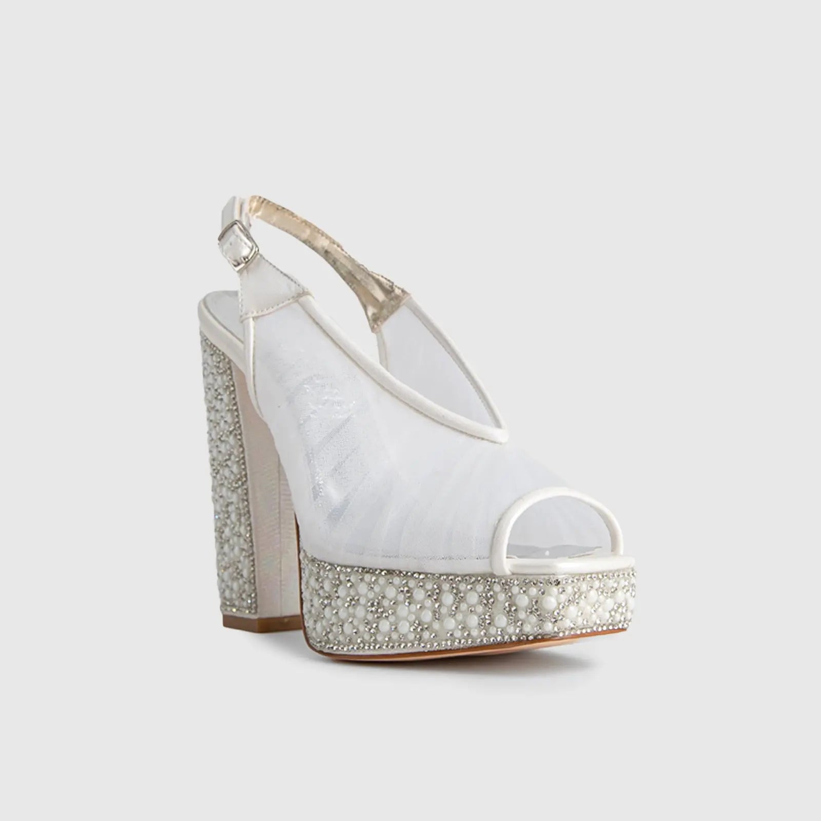 BRIDAL 6137 PEARL Heels | familyshoecentre