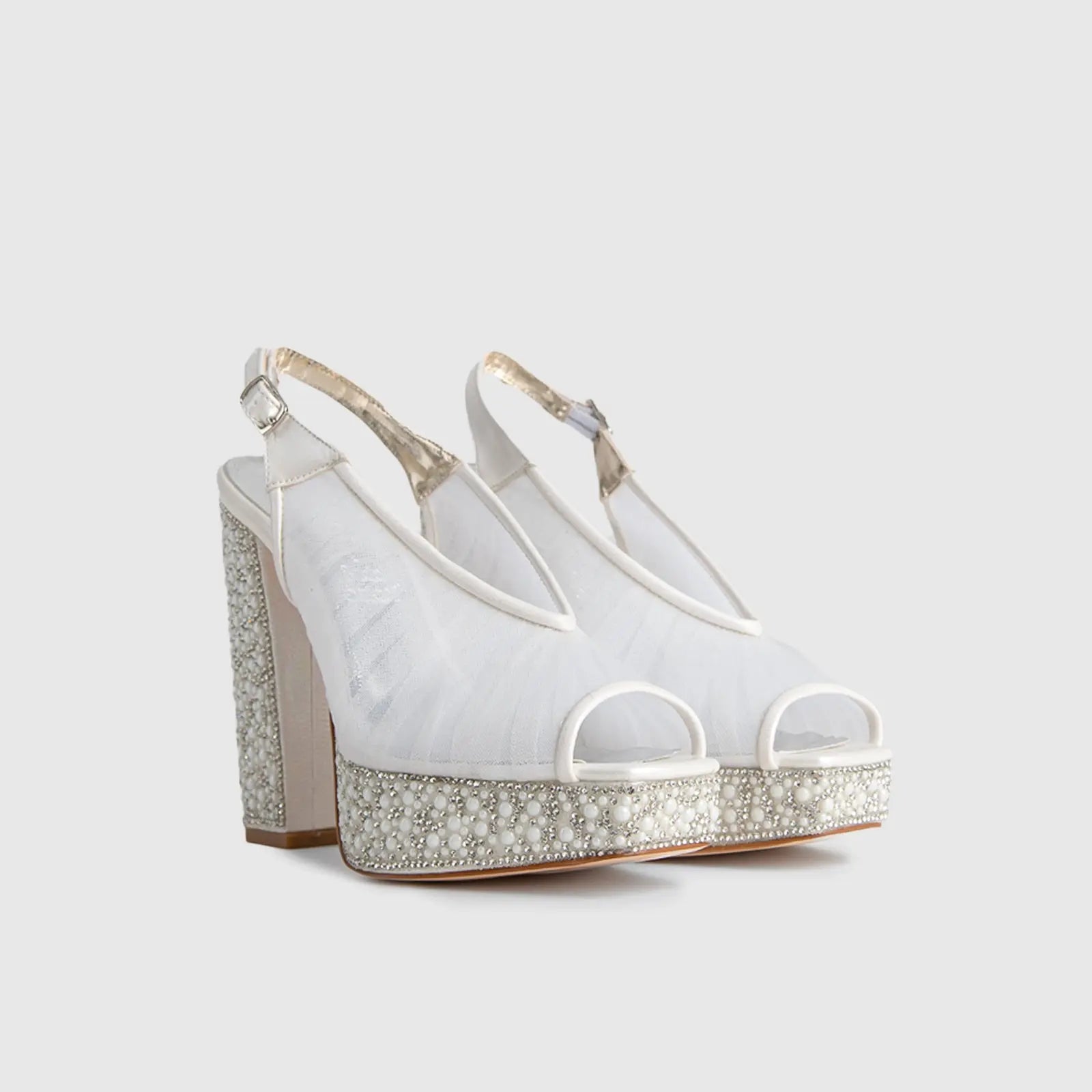 BRIDAL 6137 PEARL Heels | familyshoecentre