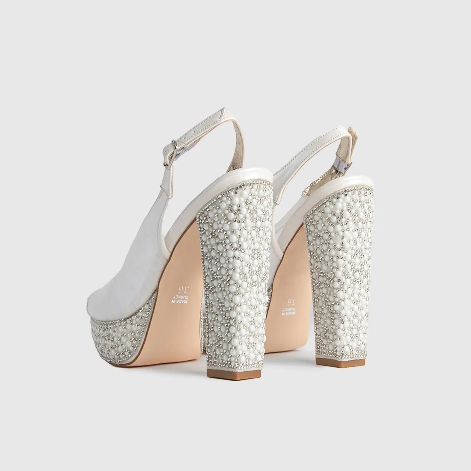 BRIDAL 6137 PEARL Heels | familyshoecentre