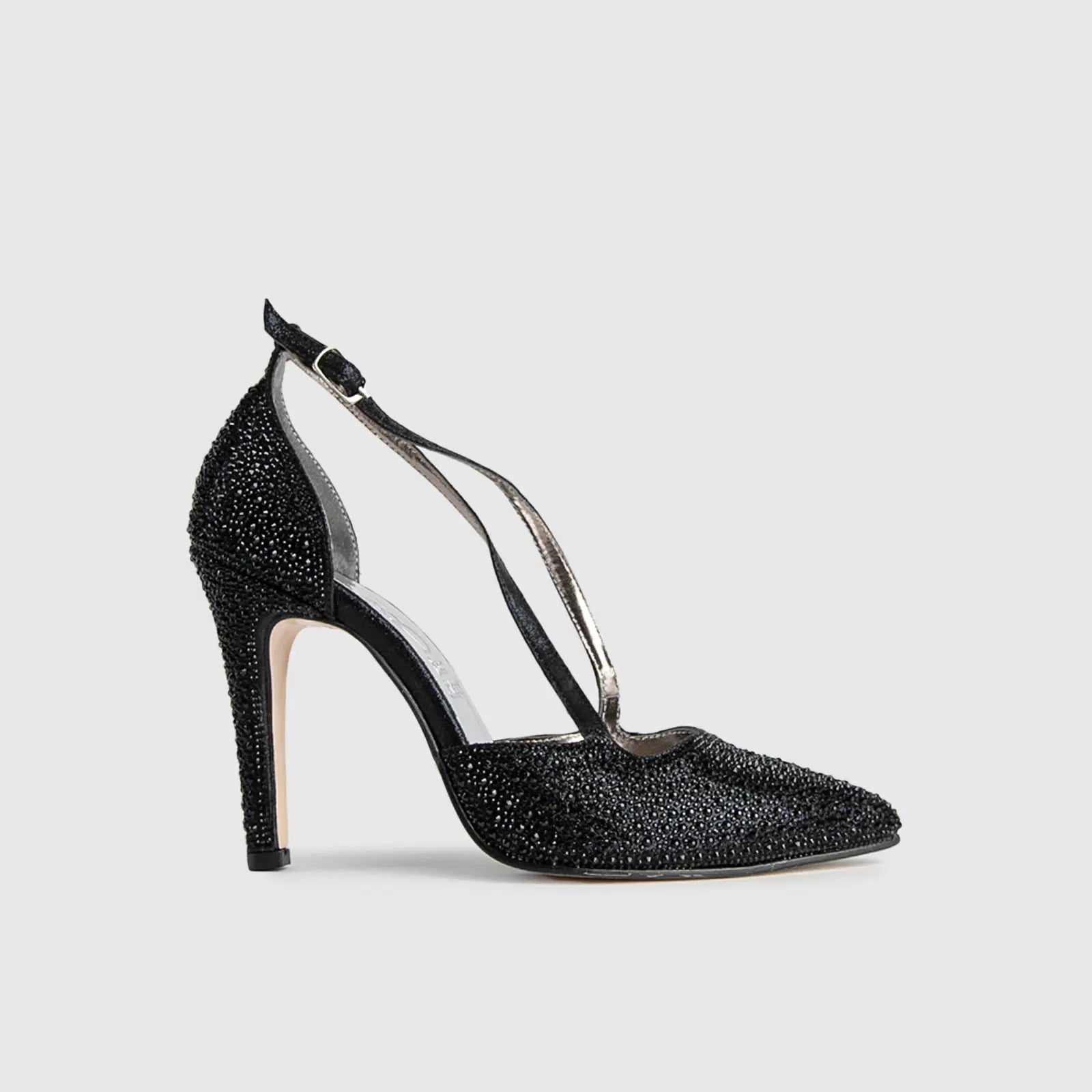 BRIDAL 5514 BLACK Heels | familyshoecentre