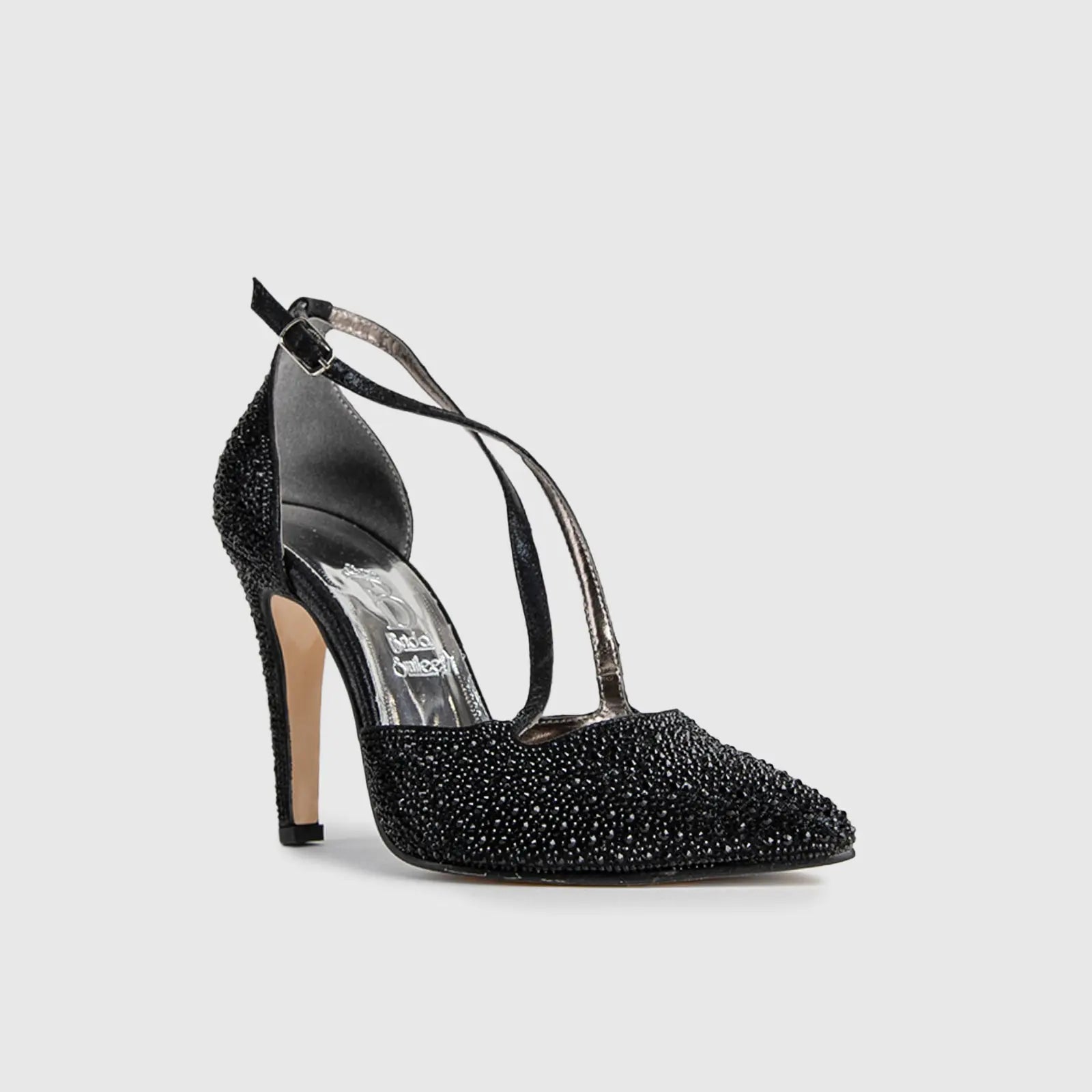 BRIDAL 5514 BLACK Heels | familyshoecentre