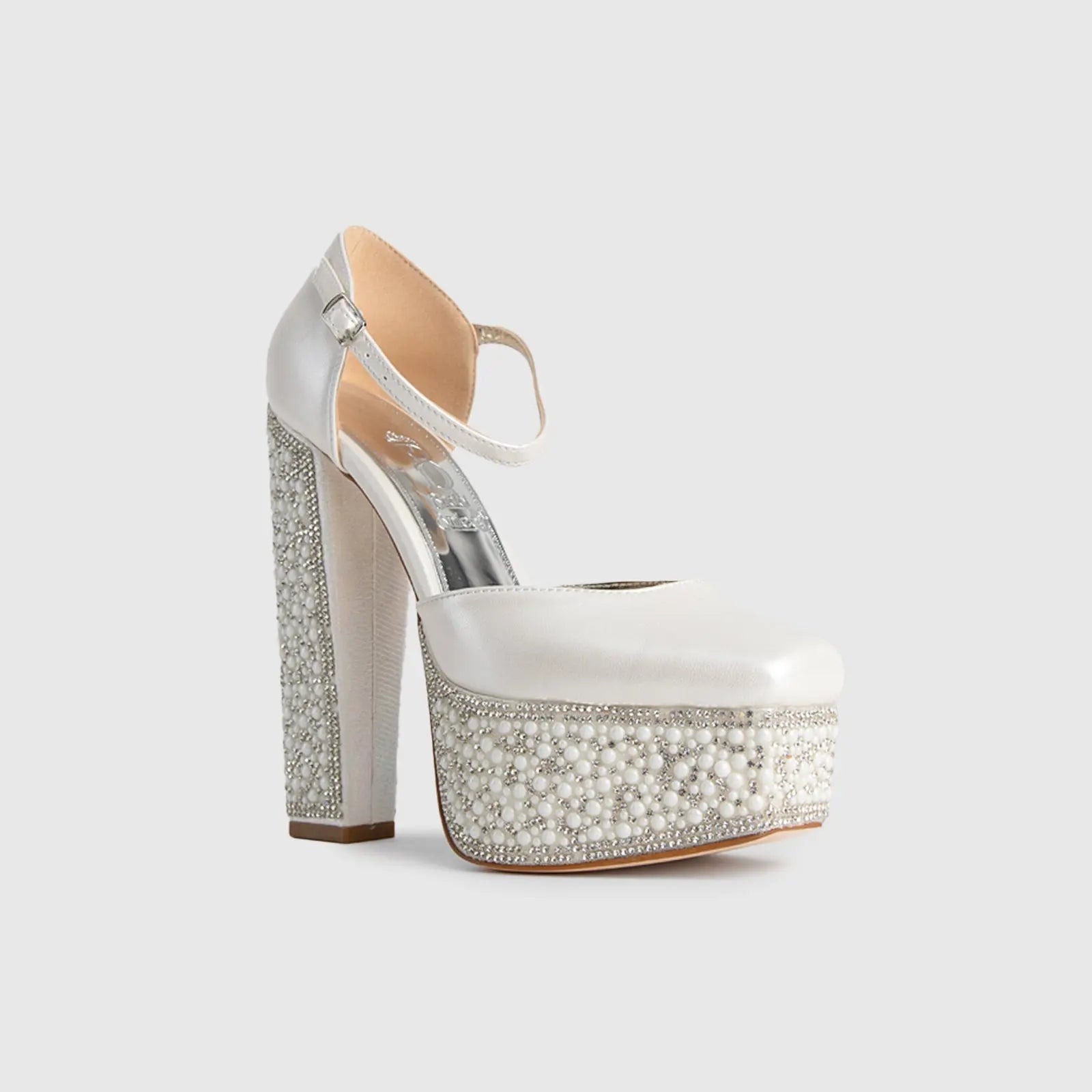 BRIDAL 5509 PEARL Heels | familyshoecentre