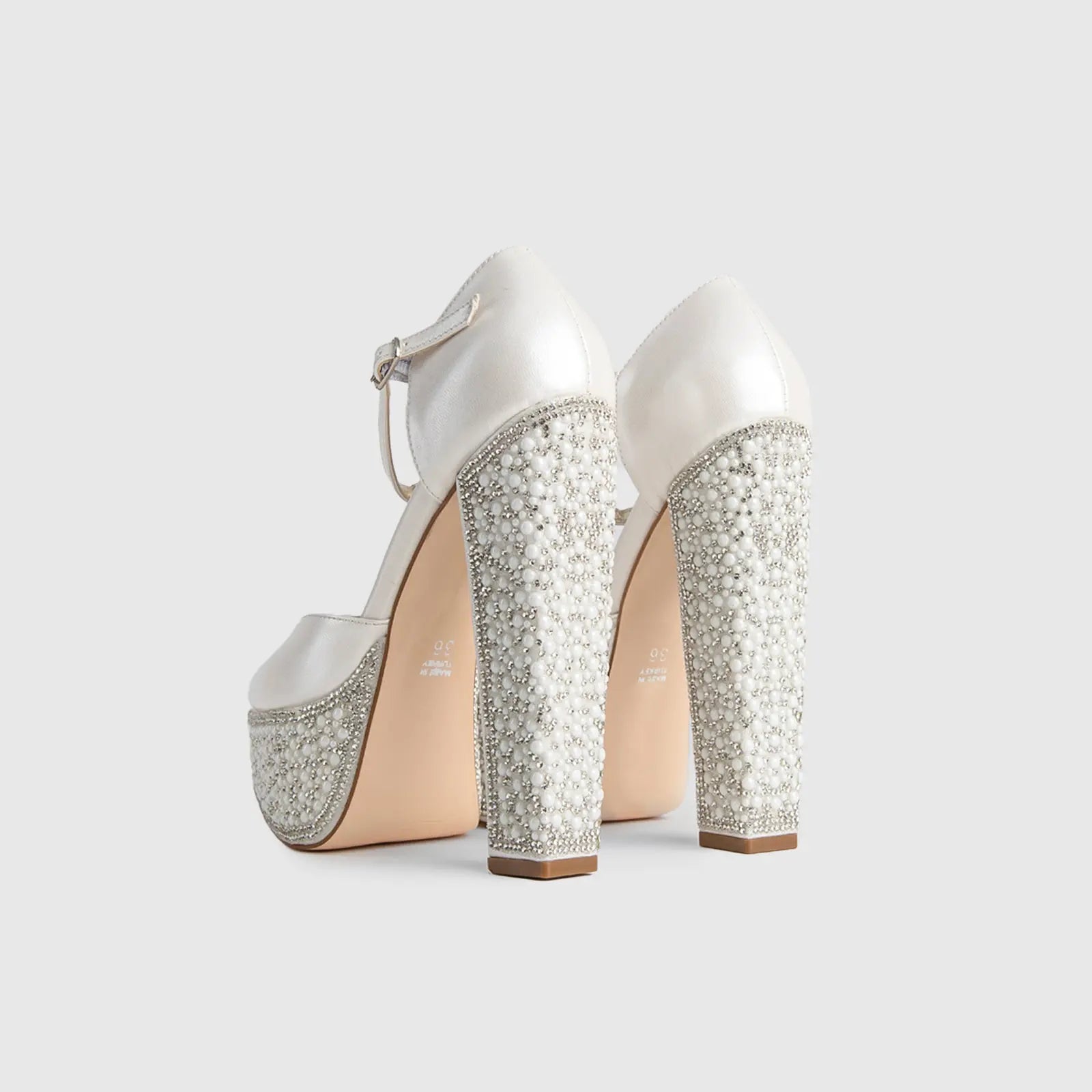 BRIDAL 5509 PEARL Heels | familyshoecentre