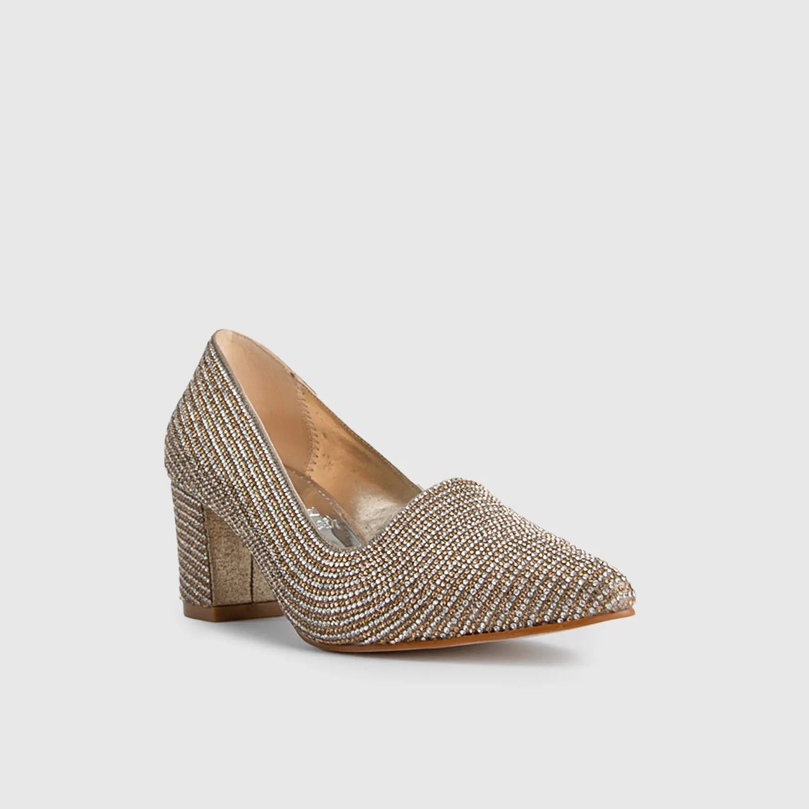 BRIDAL 5618 GOLD Heels | familyshoecentre
