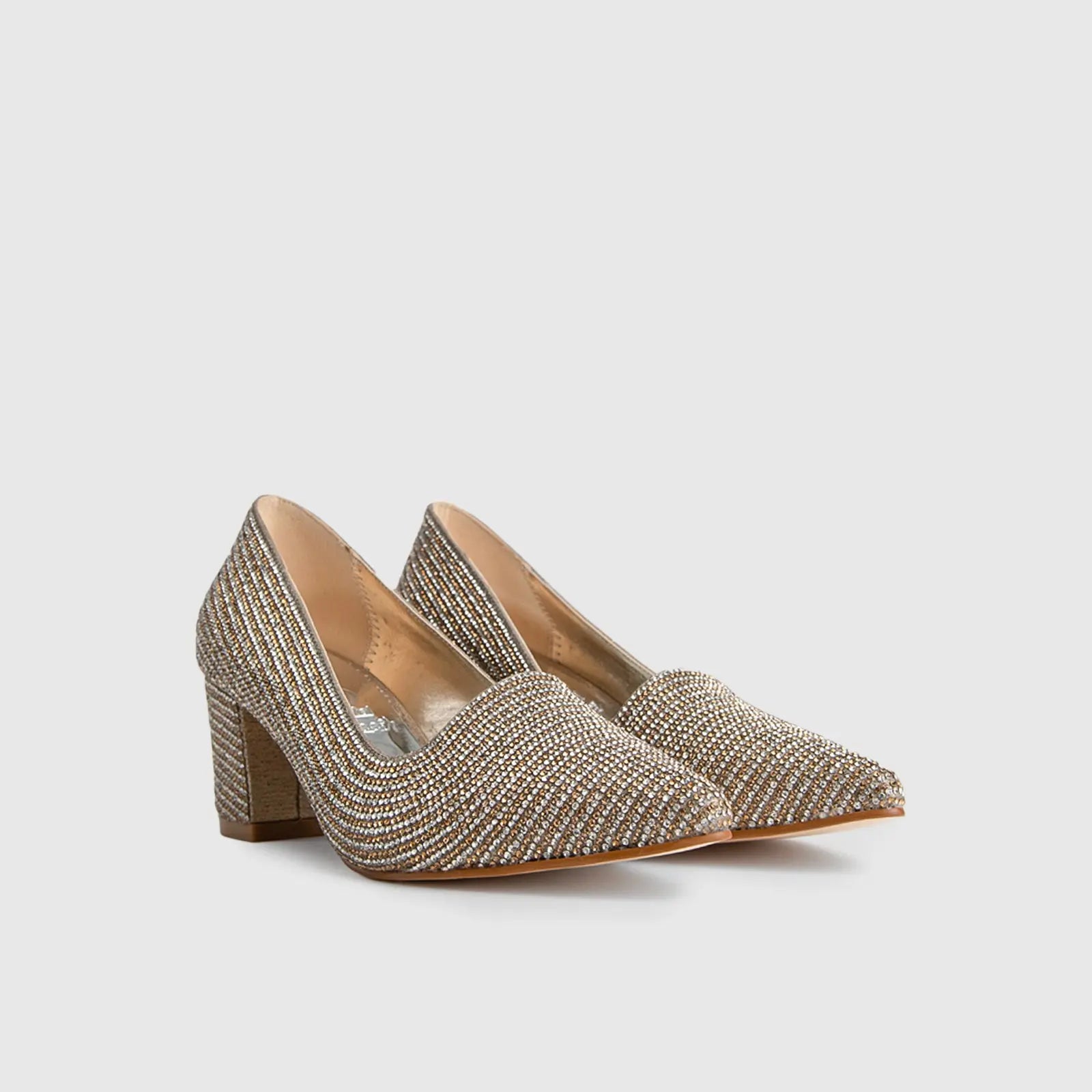 BRIDAL 5618 GOLD Heels | familyshoecentre