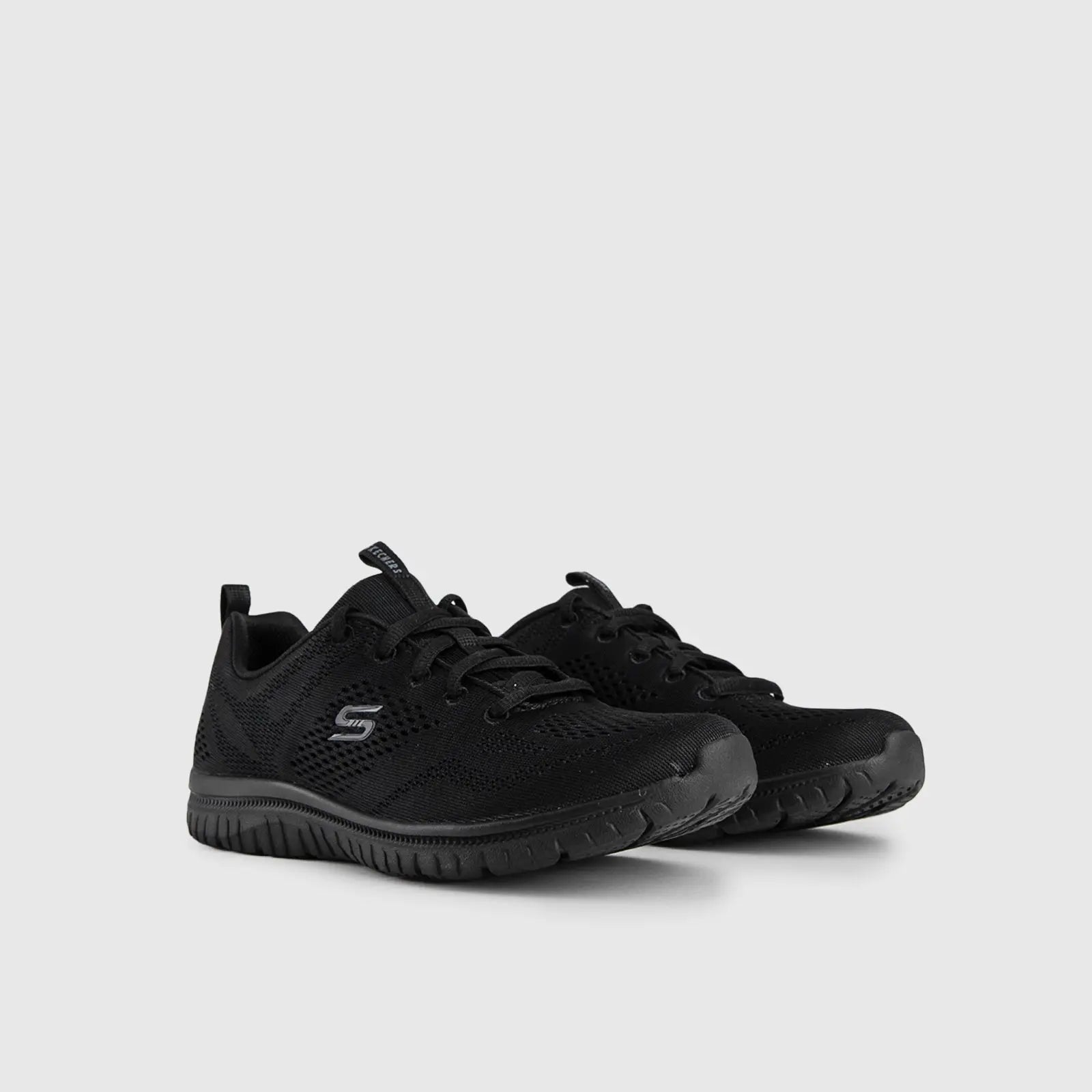 SKECHERS 104412 BLACK Sneakers | familyshoecentre