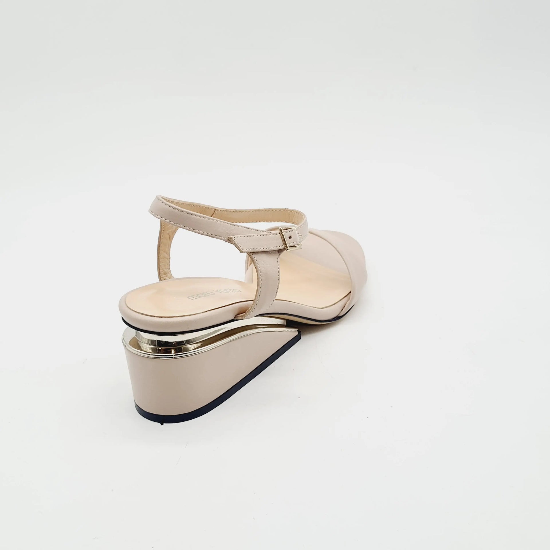 MV 12256 BEIGE LADIES LEATHER SANDAL Sandals | familyshoecentre