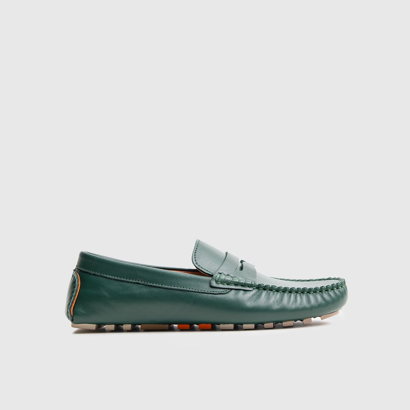Dress Casual Loafer 13663 Green Loafers | familyshoecentre