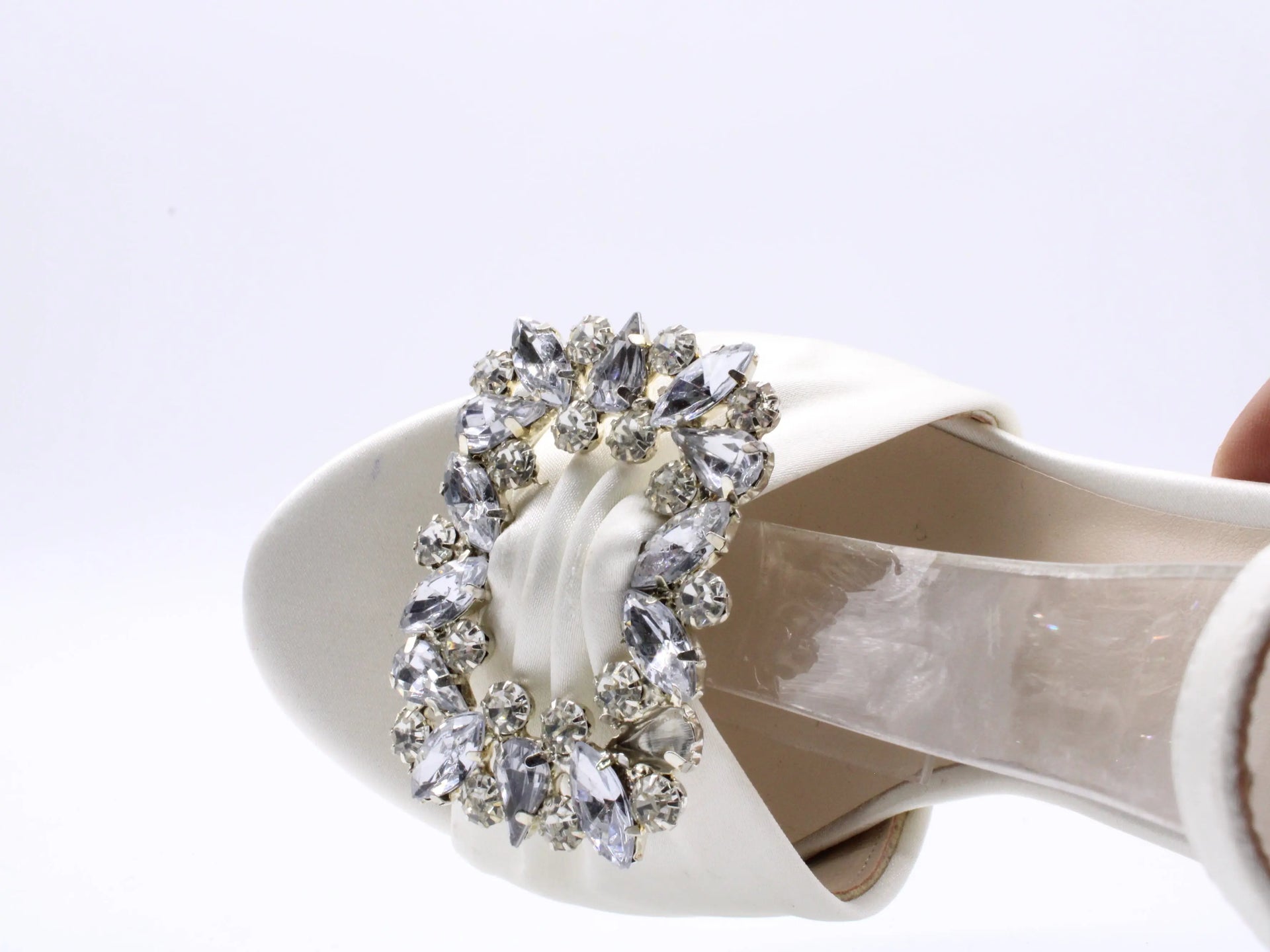 L&L 127 WHITE Heels | familyshoecentre