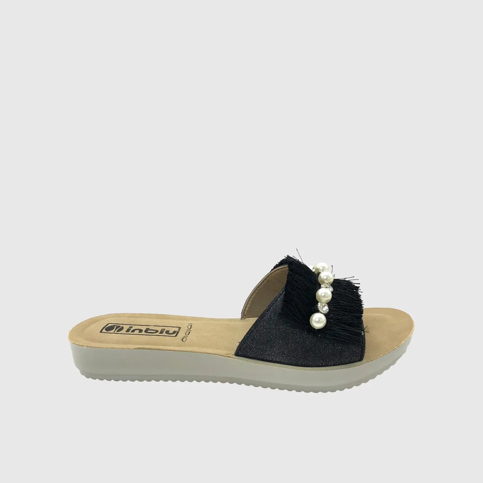 INBLU BM00035 BLACK Sandals | familyshoecentre