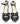 PITILLOS 5585 BLACK Heels | familyshoecentre
