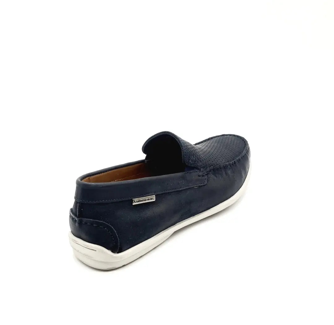 ANATOMIC 353505 NAVY NUBUCK Loafers | familyshoecentre
