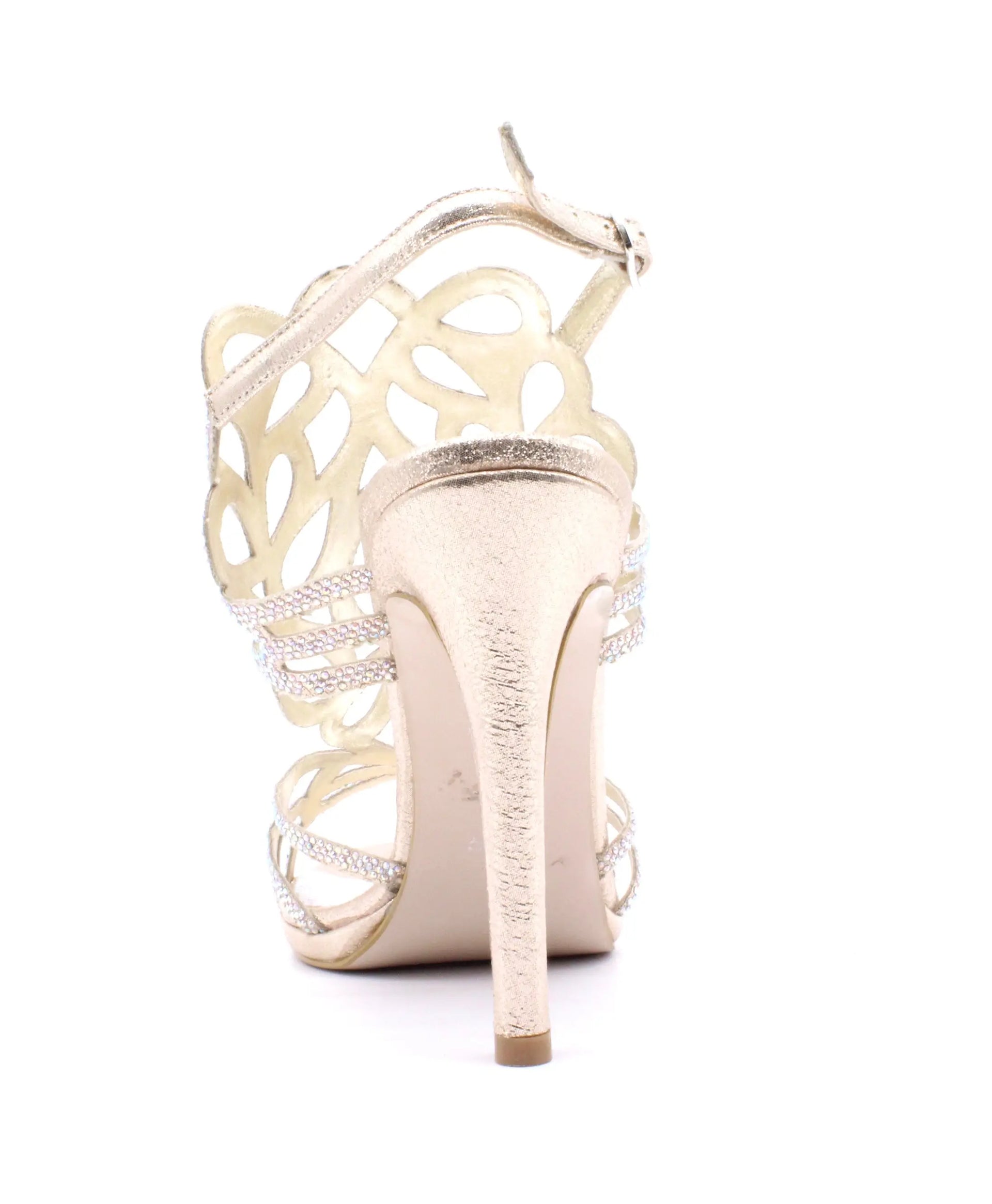 BRD009 GOLD Heels | familyshoecentre