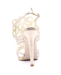 BRD009 GOLD Heels | familyshoecentre