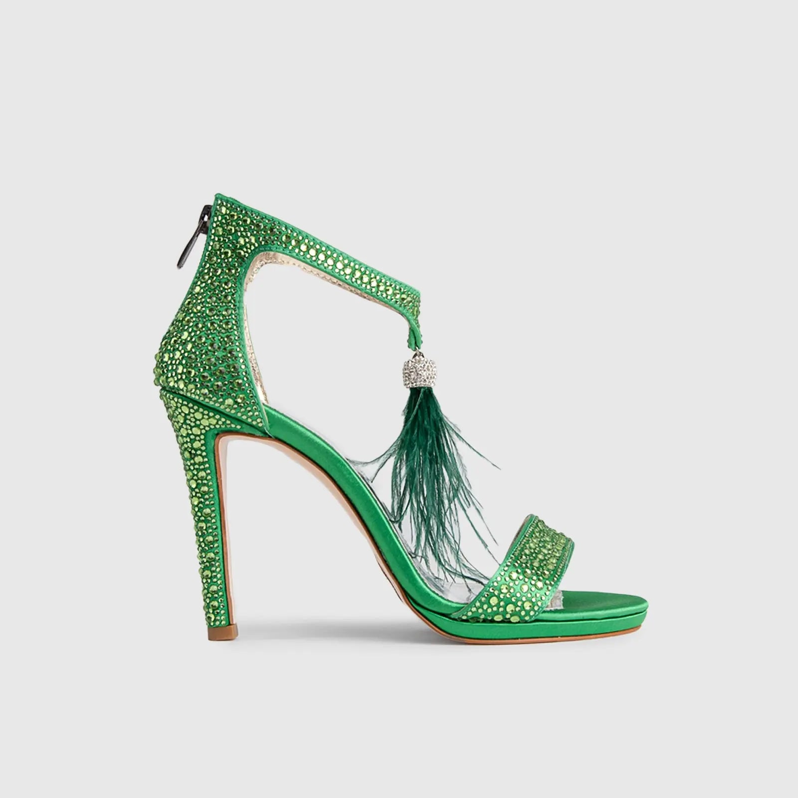 BRIDAL 4962 GREEN Heels | familyshoecentre