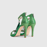 BRIDAL 4962 GREEN Heels | familyshoecentre